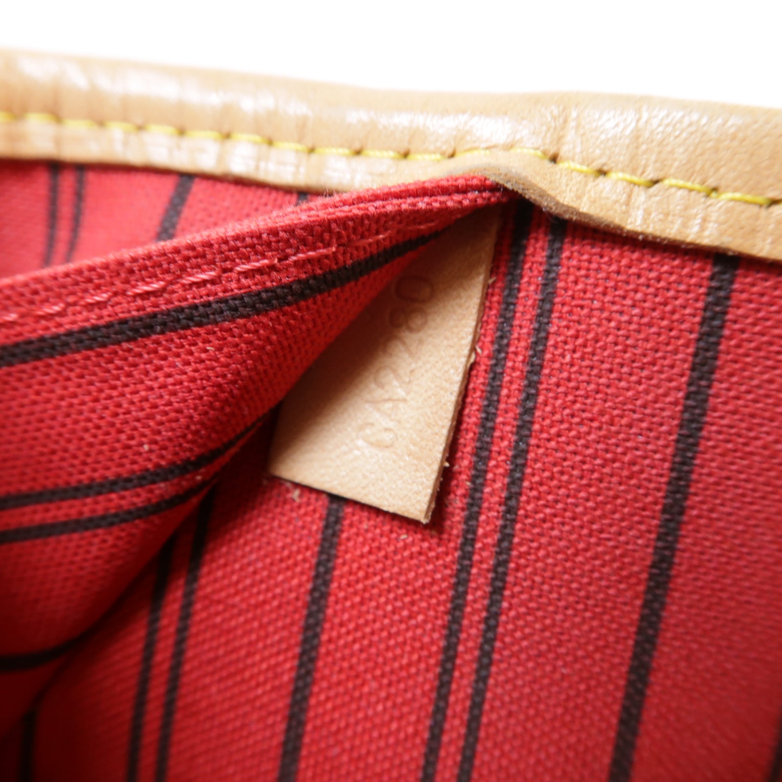 LOUIS VUITTON Monogram Neverfull MM金扣手挽袋啡色