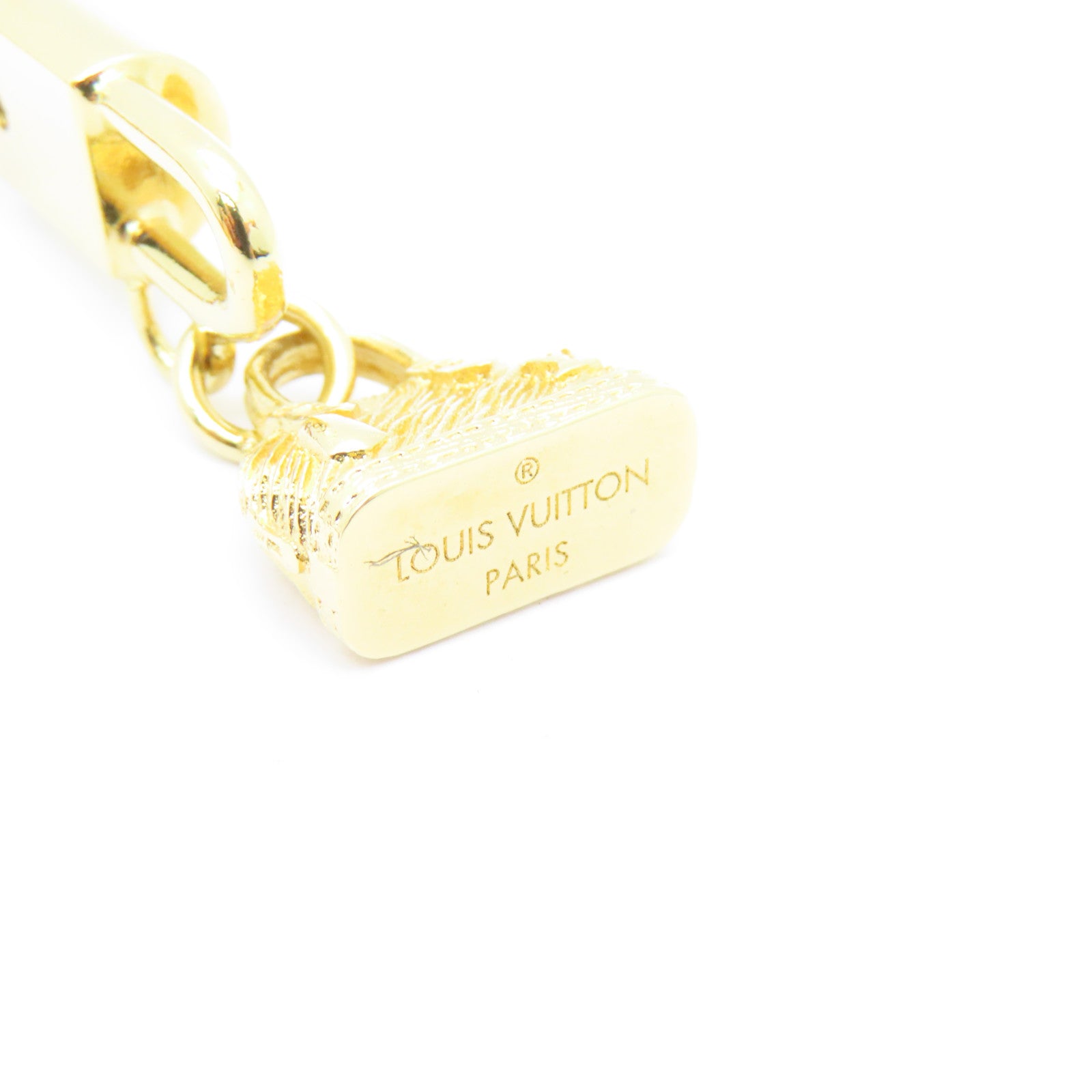 LOUIS VUITTON Monogram/金屬Bracelet手鏈棕色/金色