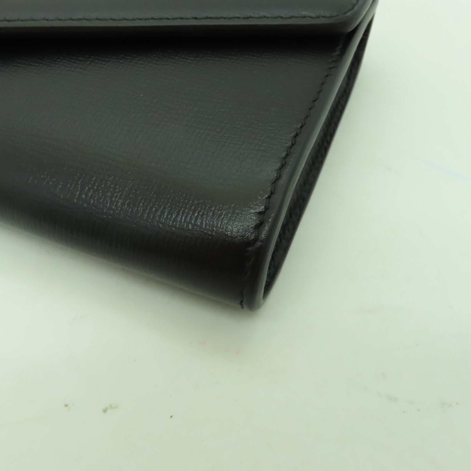 GUCCI 牛皮皮革Broadway Clutch Bag金扣手拿包黑色