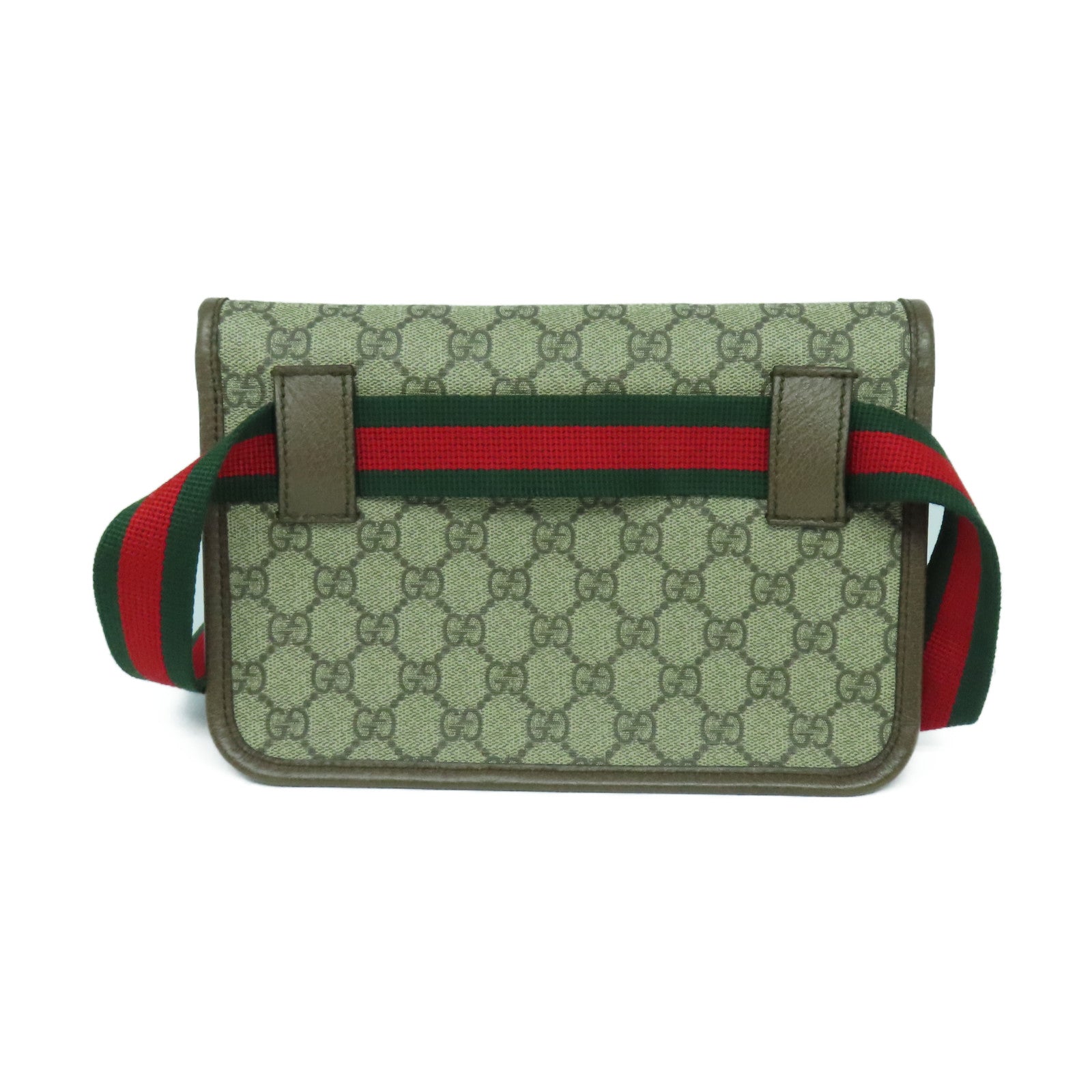 GUCCI 塗層帆布Neo Vintage GG Supreme金扣腰包啡色