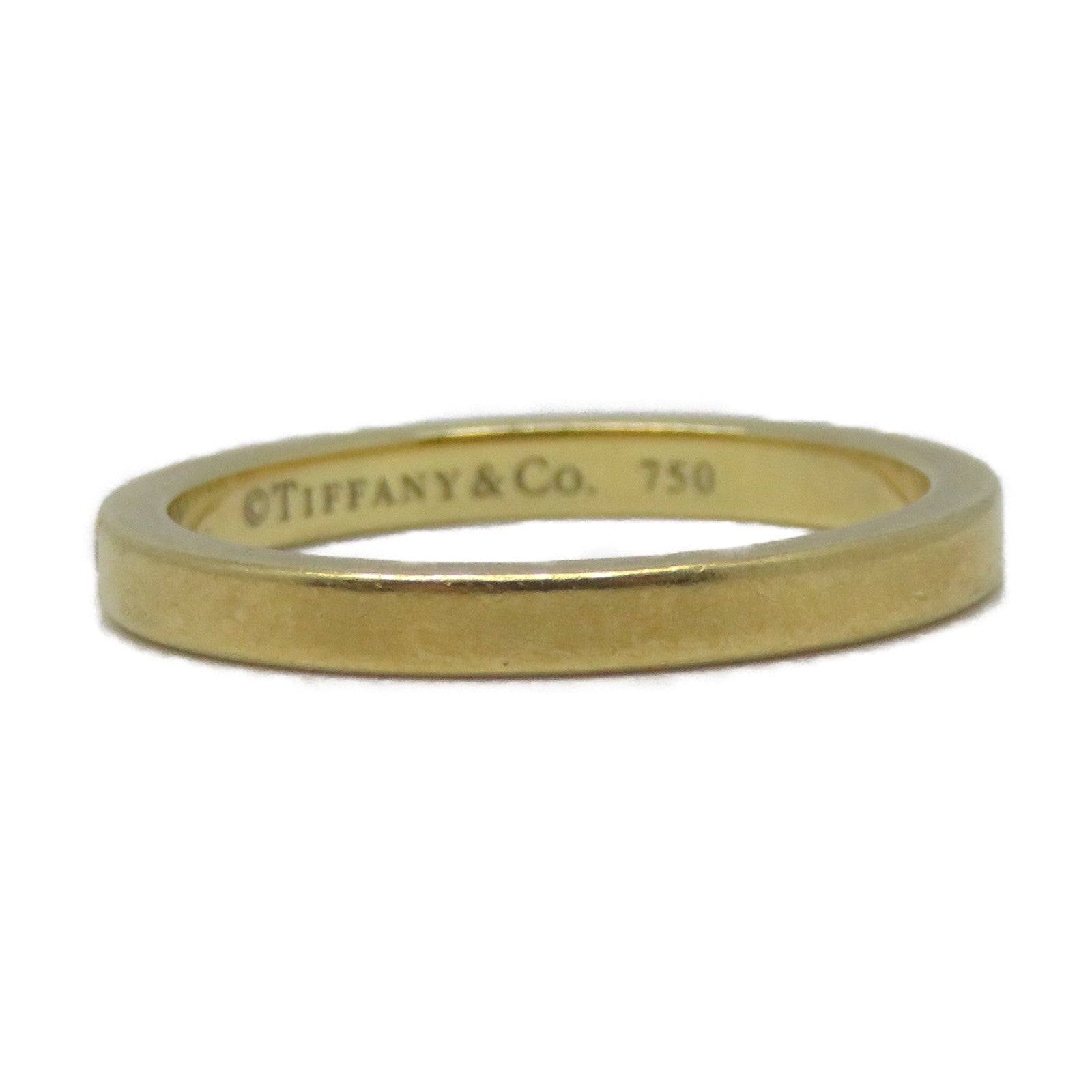 TIFFANY＆CO 18K黃金Diamond Ring戒指US#8