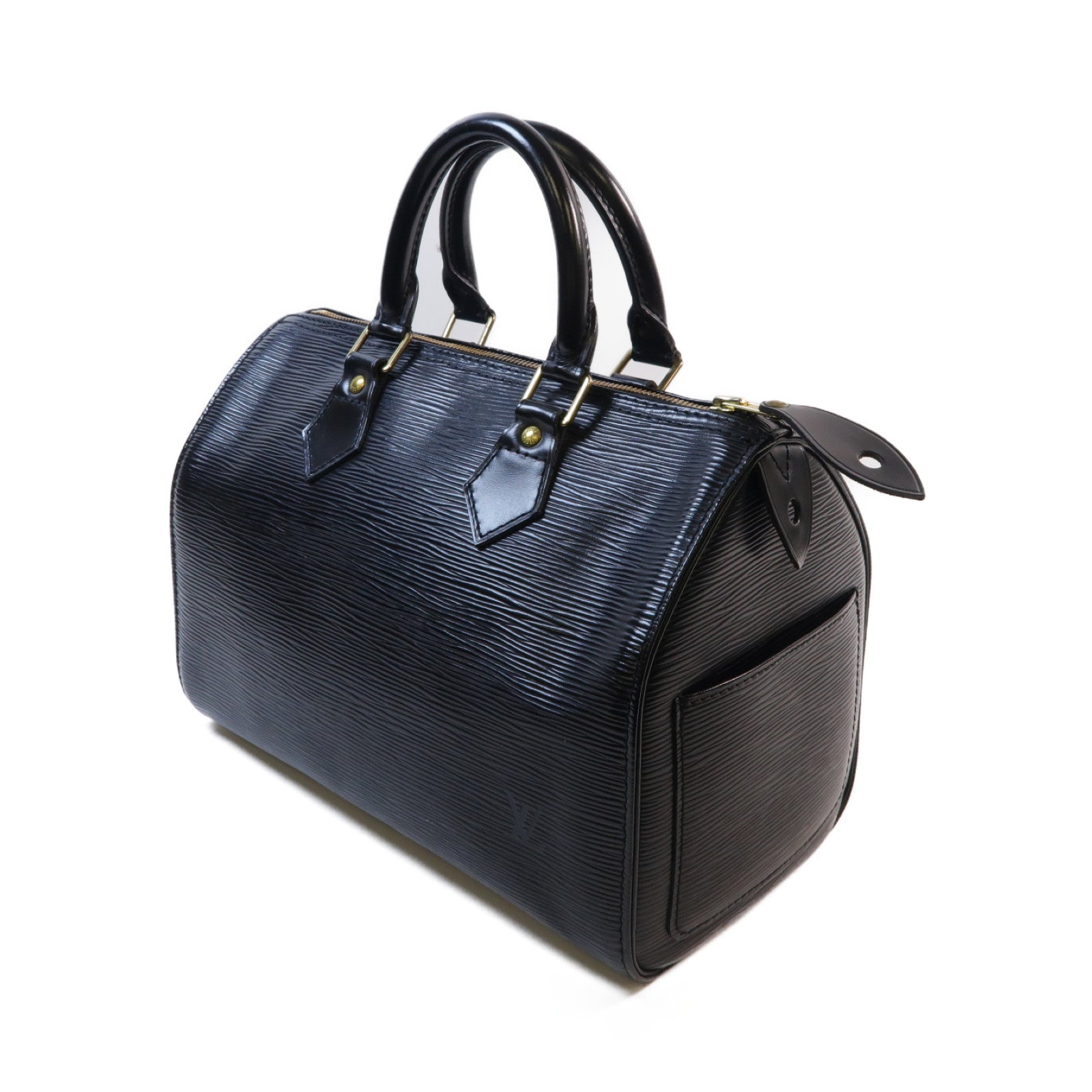LOUIS VUITTON Epi Speedy 30金扣手挽袋黑色