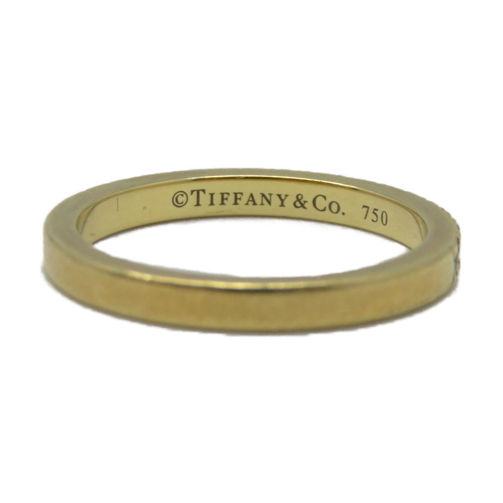 TIFFANY＆CO 18K黃金Diamond Ring戒指US#8