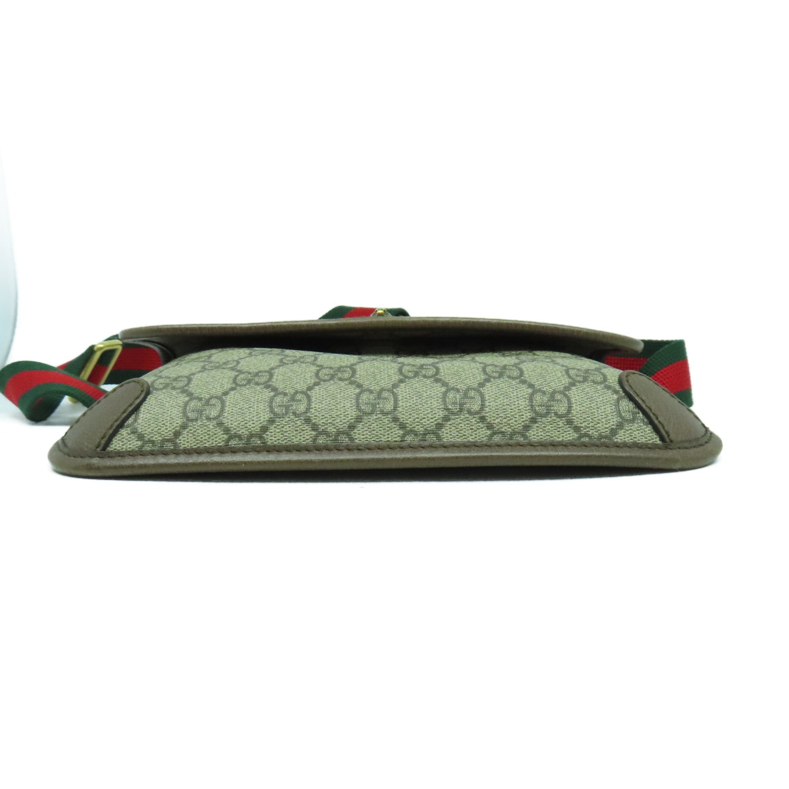 GUCCI 塗層帆布Neo Vintage GG Supreme金扣腰包啡色