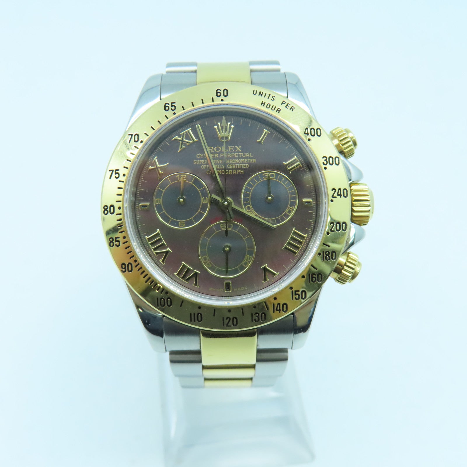 ROLEX Daytona 40mm18K/不鏽鋼手錶自動機芯彩色