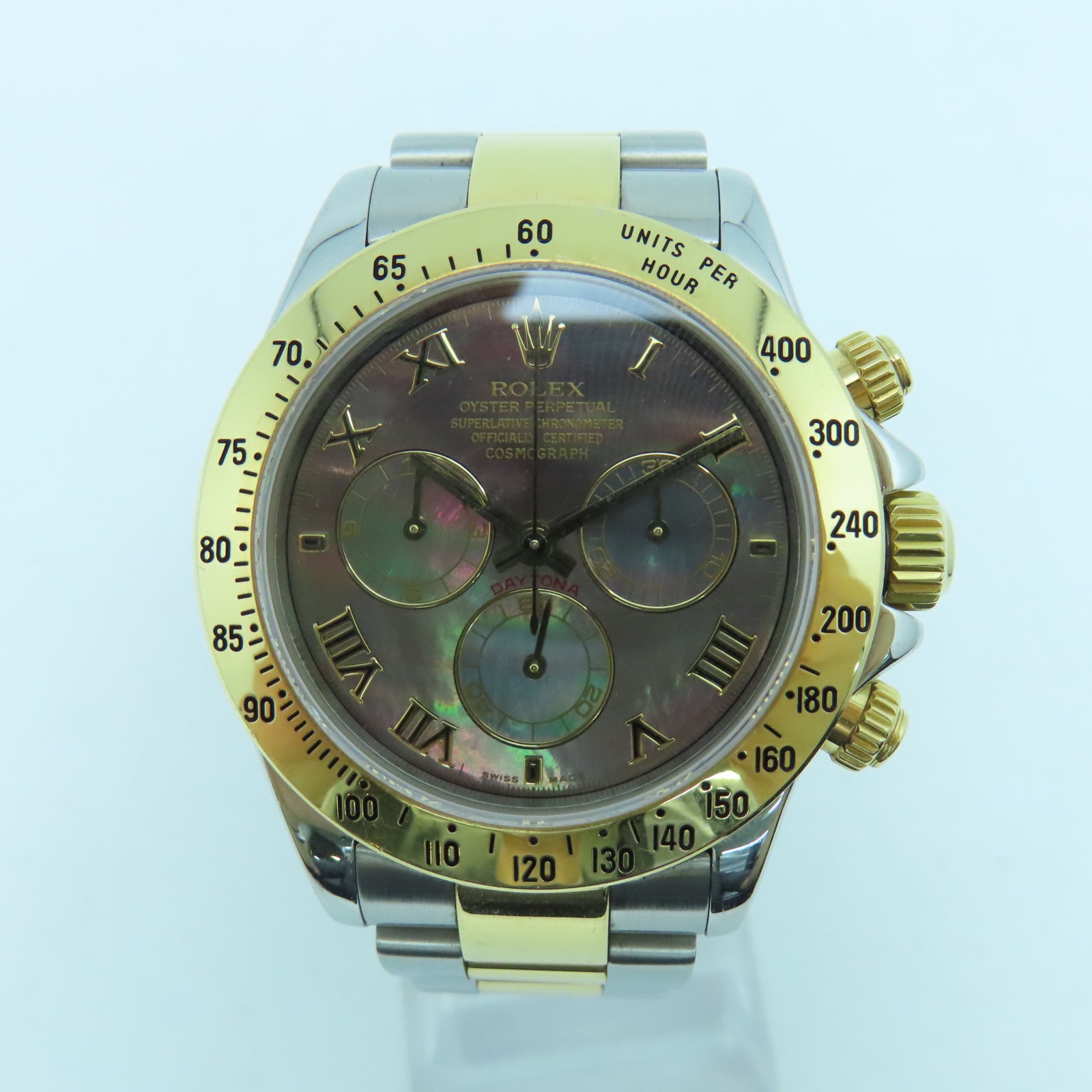 ROLEX Daytona 40mm18K/不鏽鋼手錶自動機芯彩色