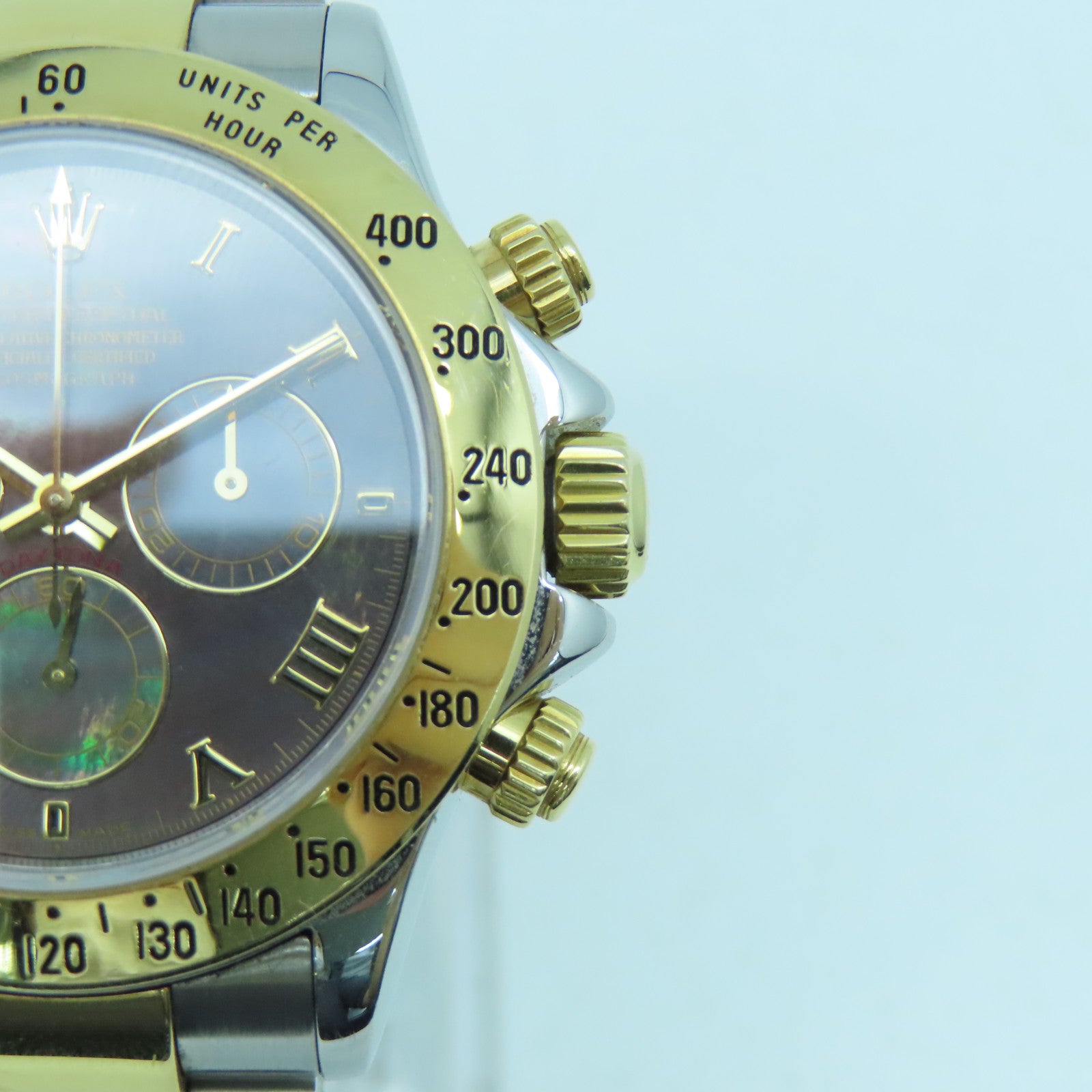 ROLEX Daytona 40mm18K/不鏽鋼手錶自動機芯彩色