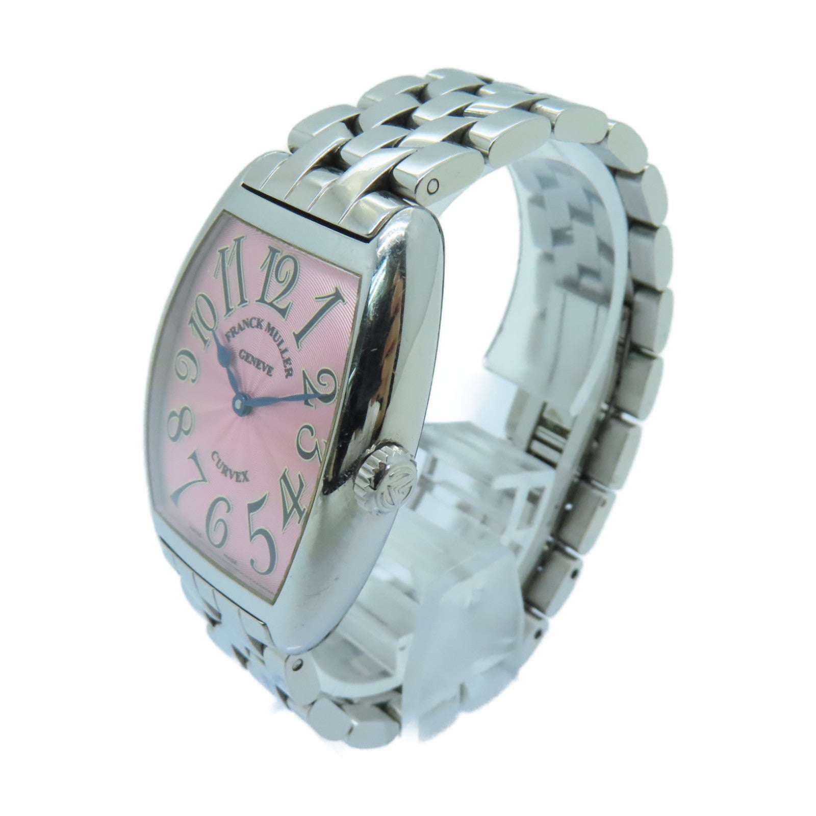 FRANCK MULLER Cintree Curvex 29mm不鏽鋼手錶石英機芯粉紅色