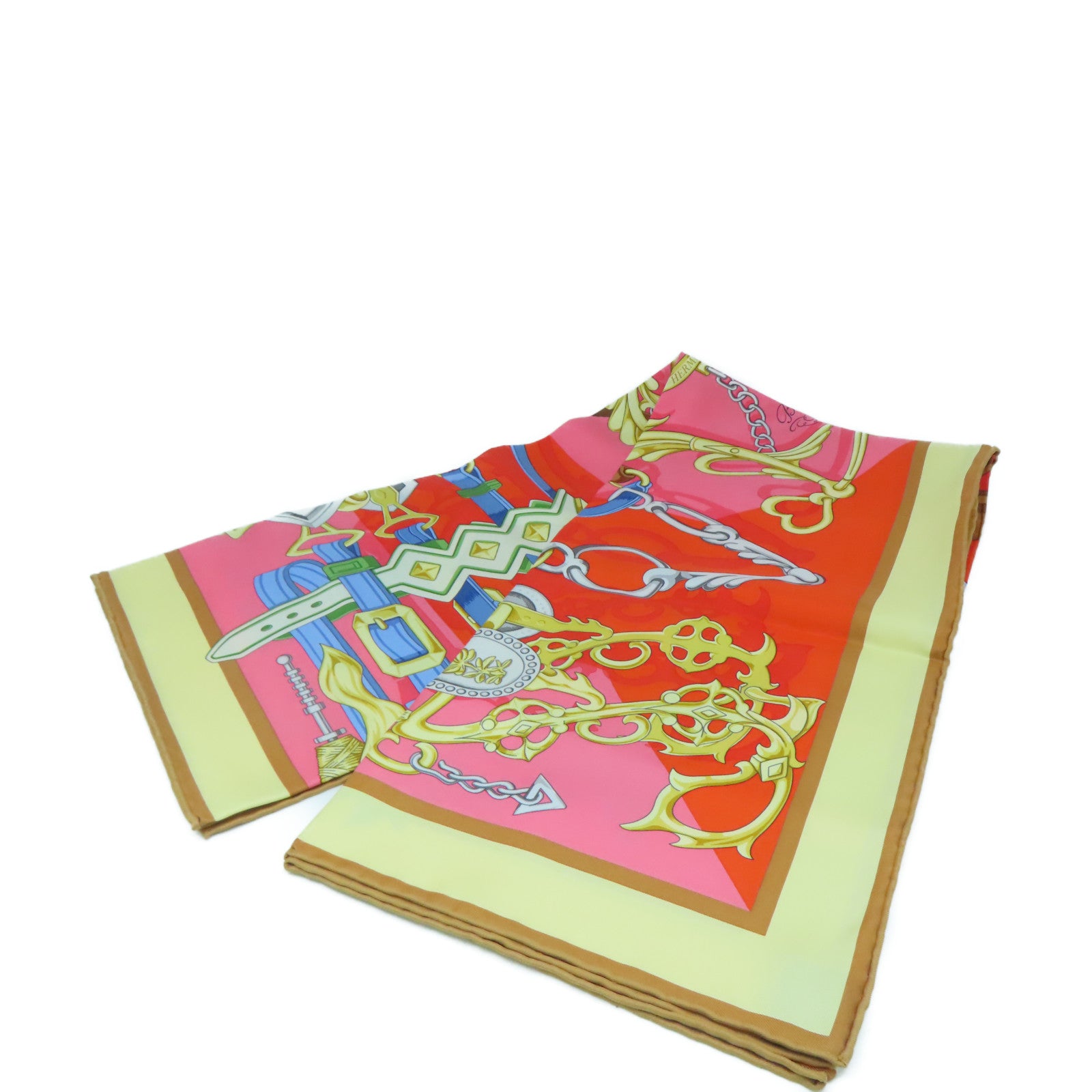 HERMES Silk Scarf Scarf Color