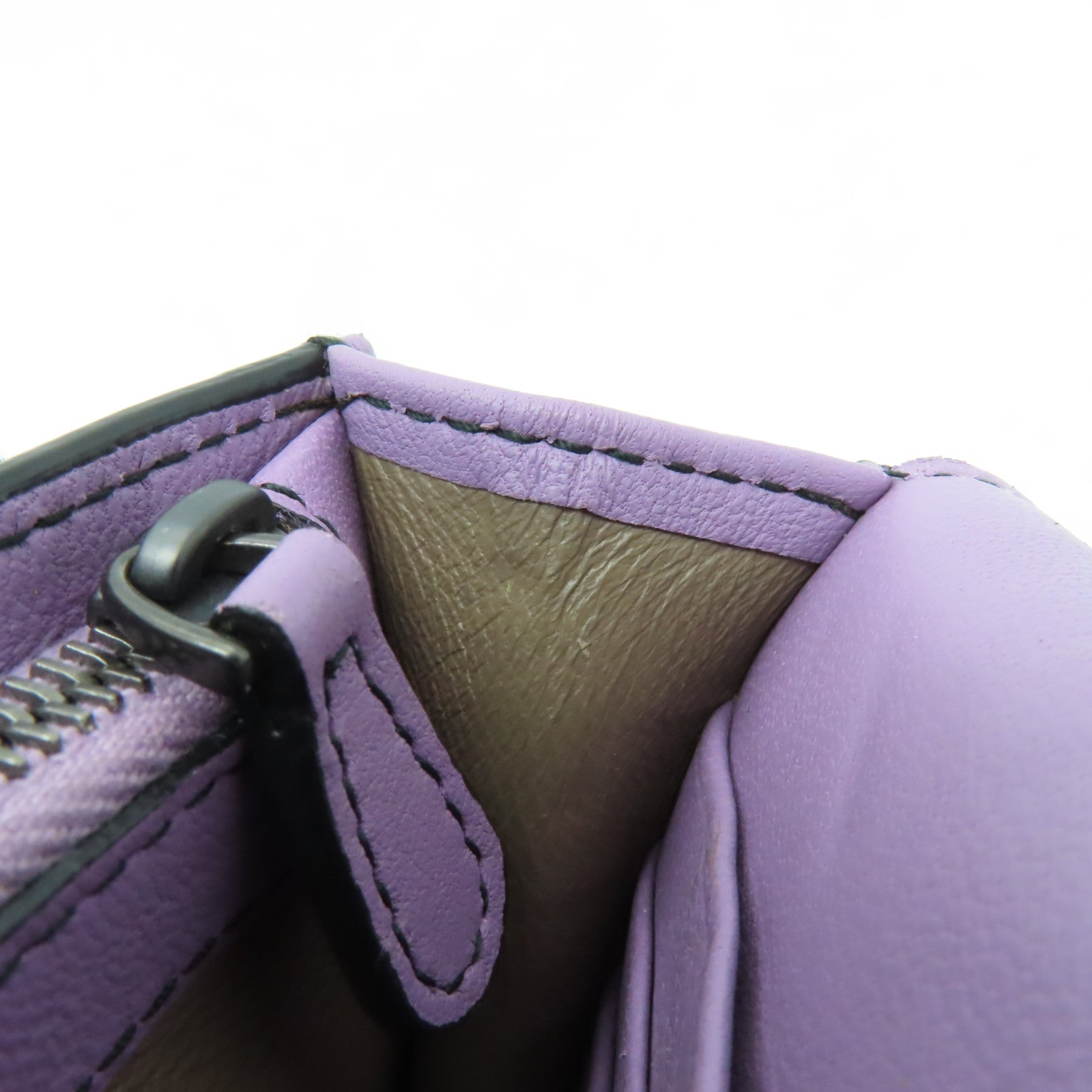 BOTTEGA VENETA 織紋皮革Chain Shoulder Bag金扣鏈帶肩背袋紫色
