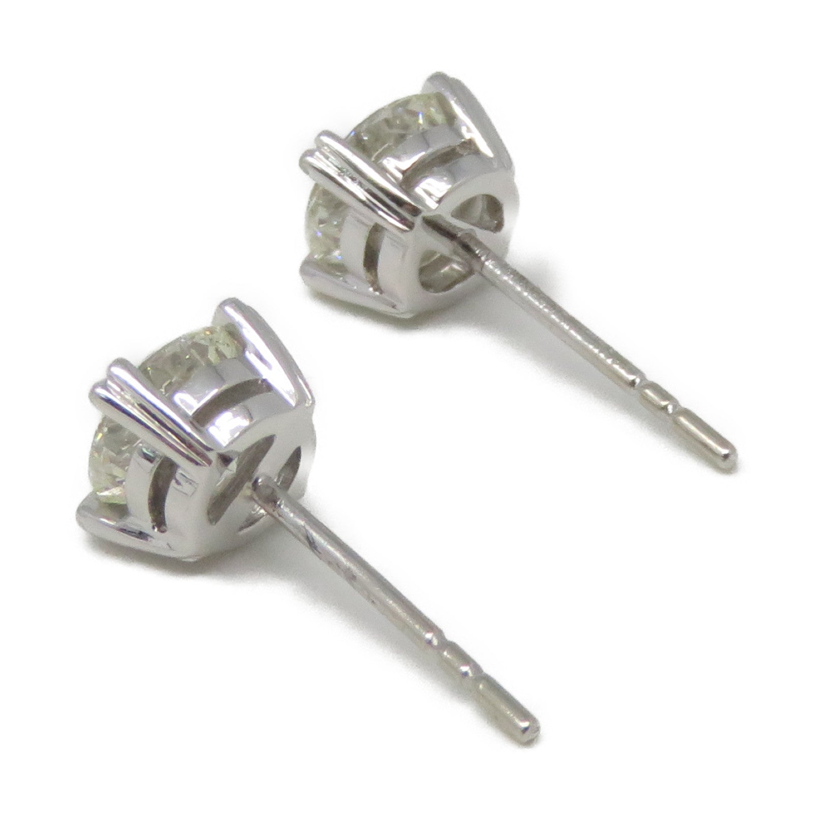 JEWELRY 【激減優惠】18K白金Diamond Earrings1.11ct鑽石/1.03ct鑽石耳環