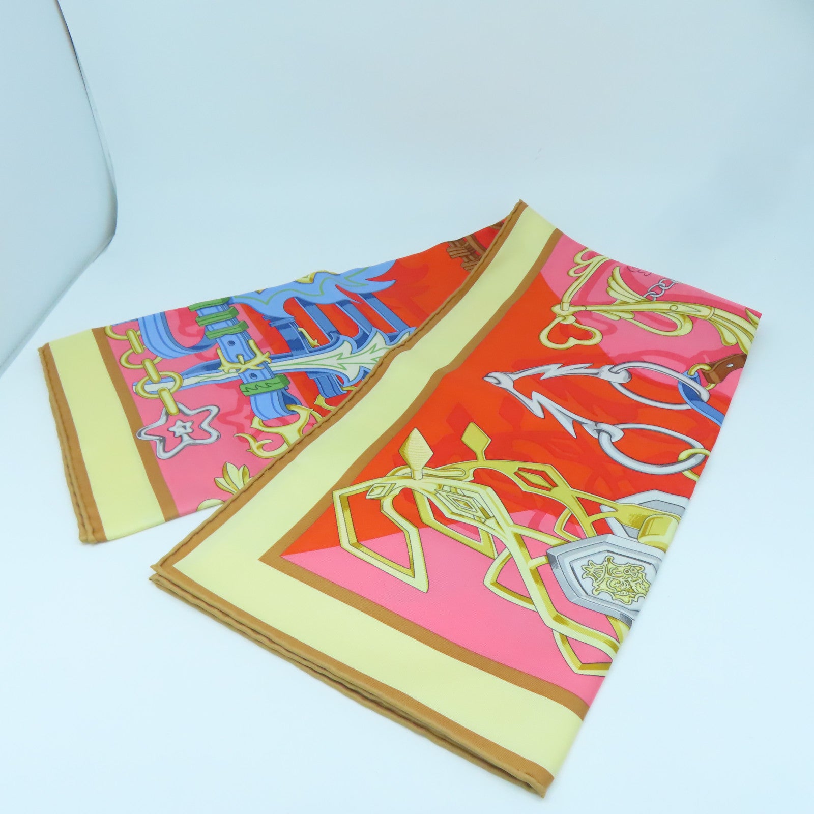 HERMES Silk Scarf Scarf Color