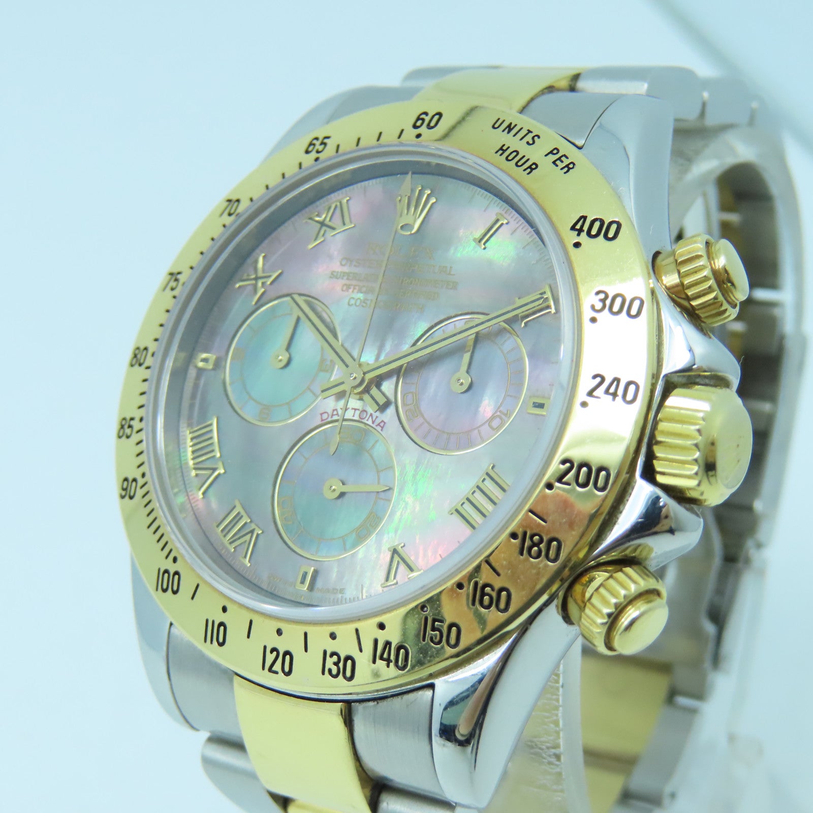 ROLEX Daytona 40mm18K/不鏽鋼手錶自動機芯彩色