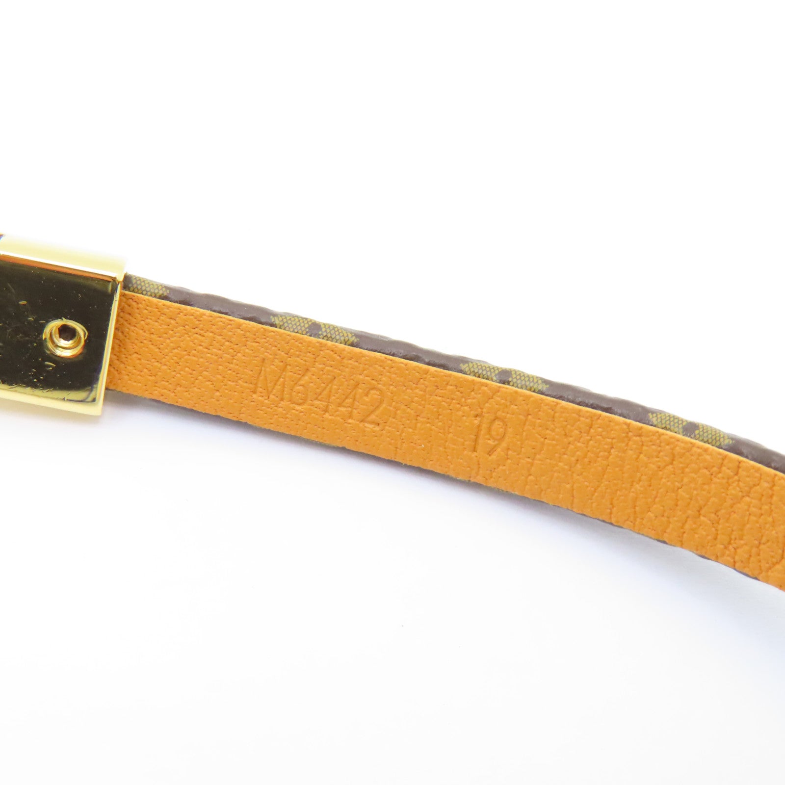 LOUIS VUITTON Monogram/金屬Bracelet手鏈棕色/金色