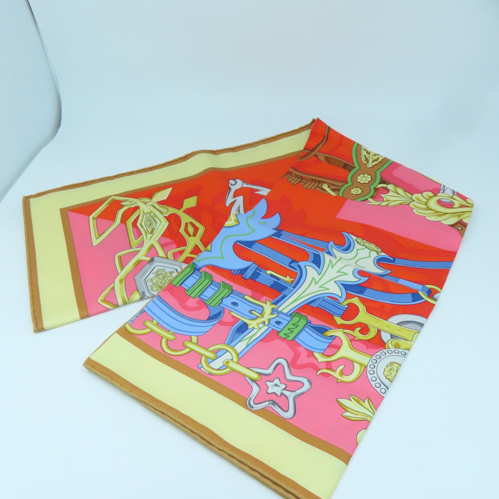 HERMES Silk Scarf Scarf Color
