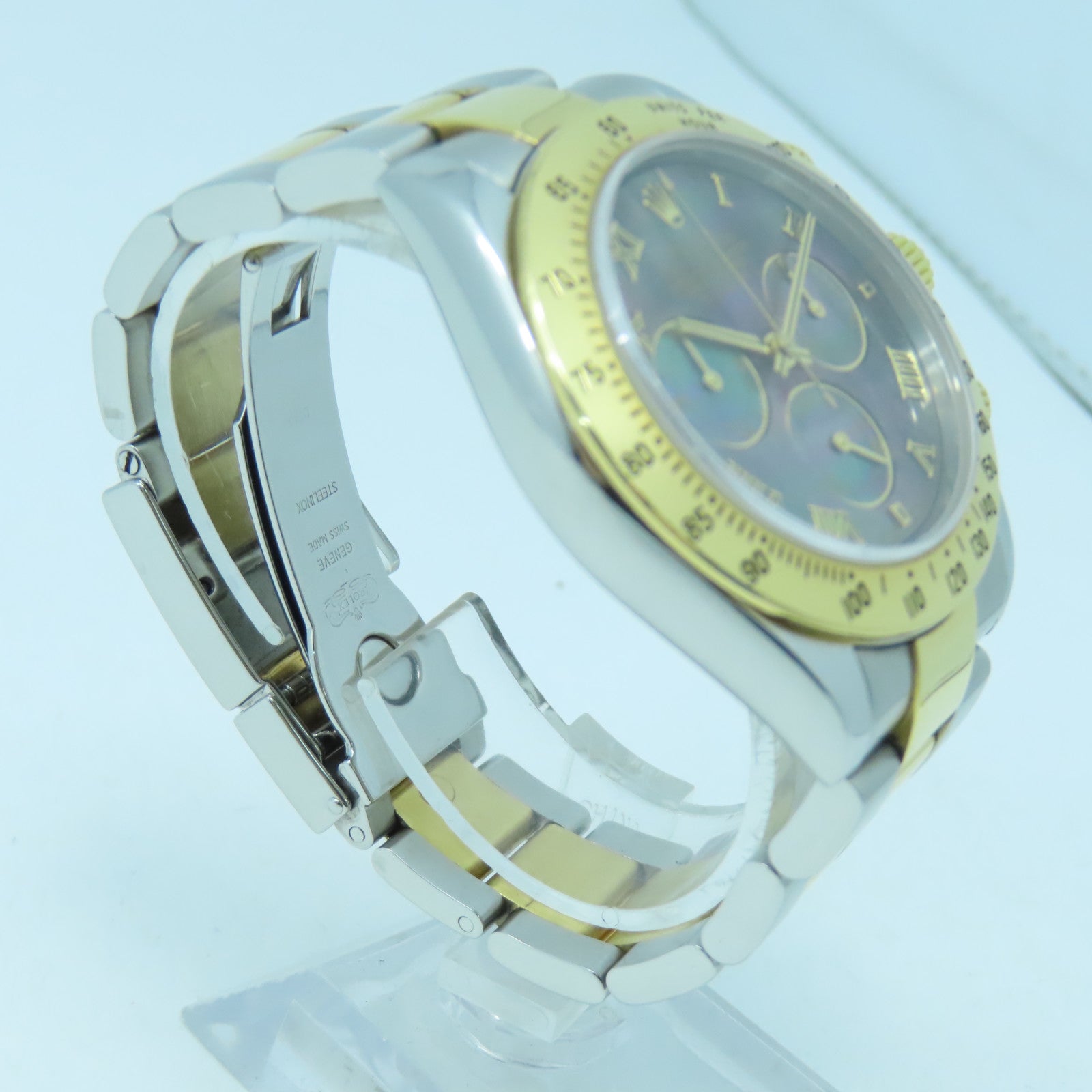 ROLEX Daytona 40mm18K/不鏽鋼手錶自動機芯彩色