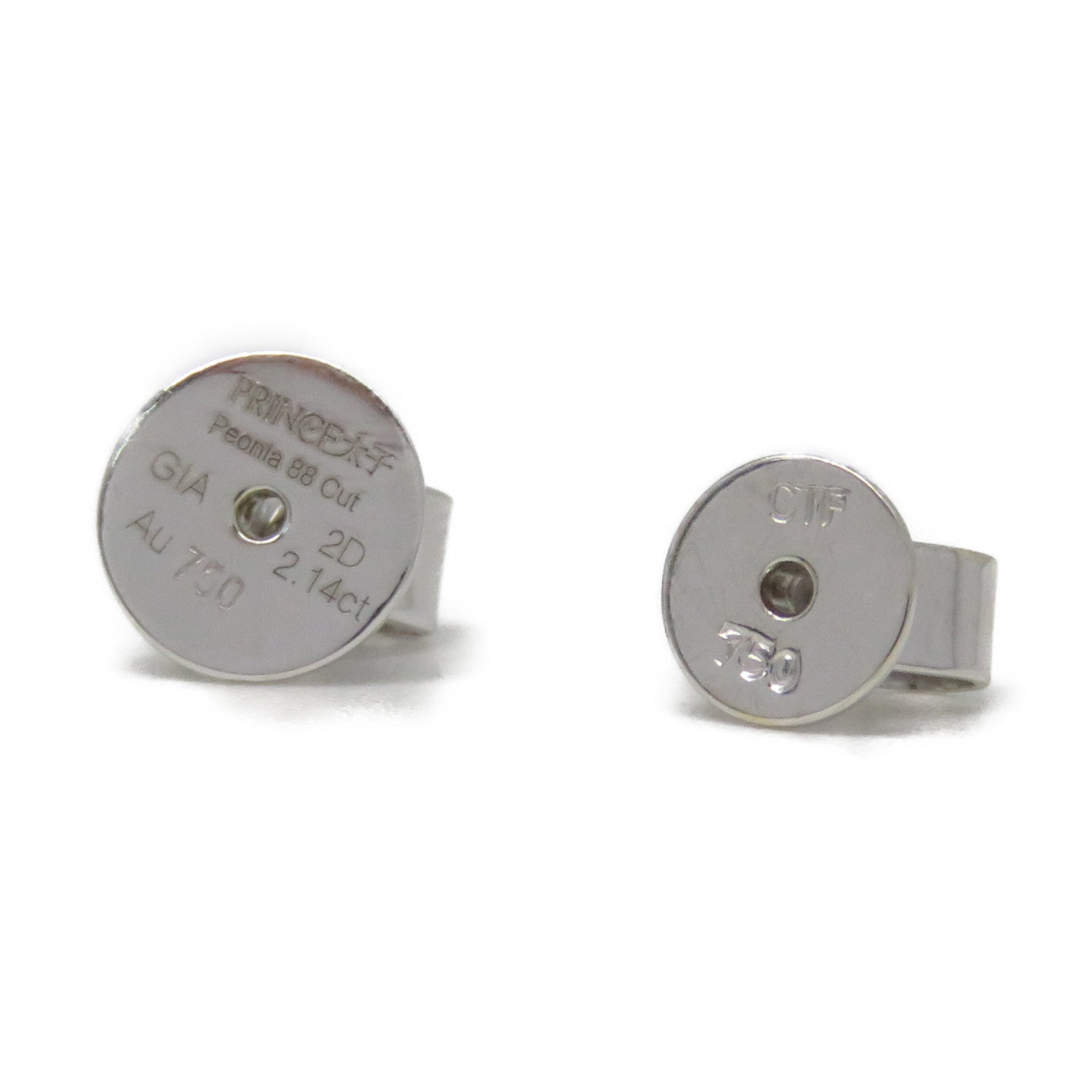 JEWELRY 【激減優惠】18K白金Diamond Earrings1.11ct鑽石/1.03ct鑽石耳環