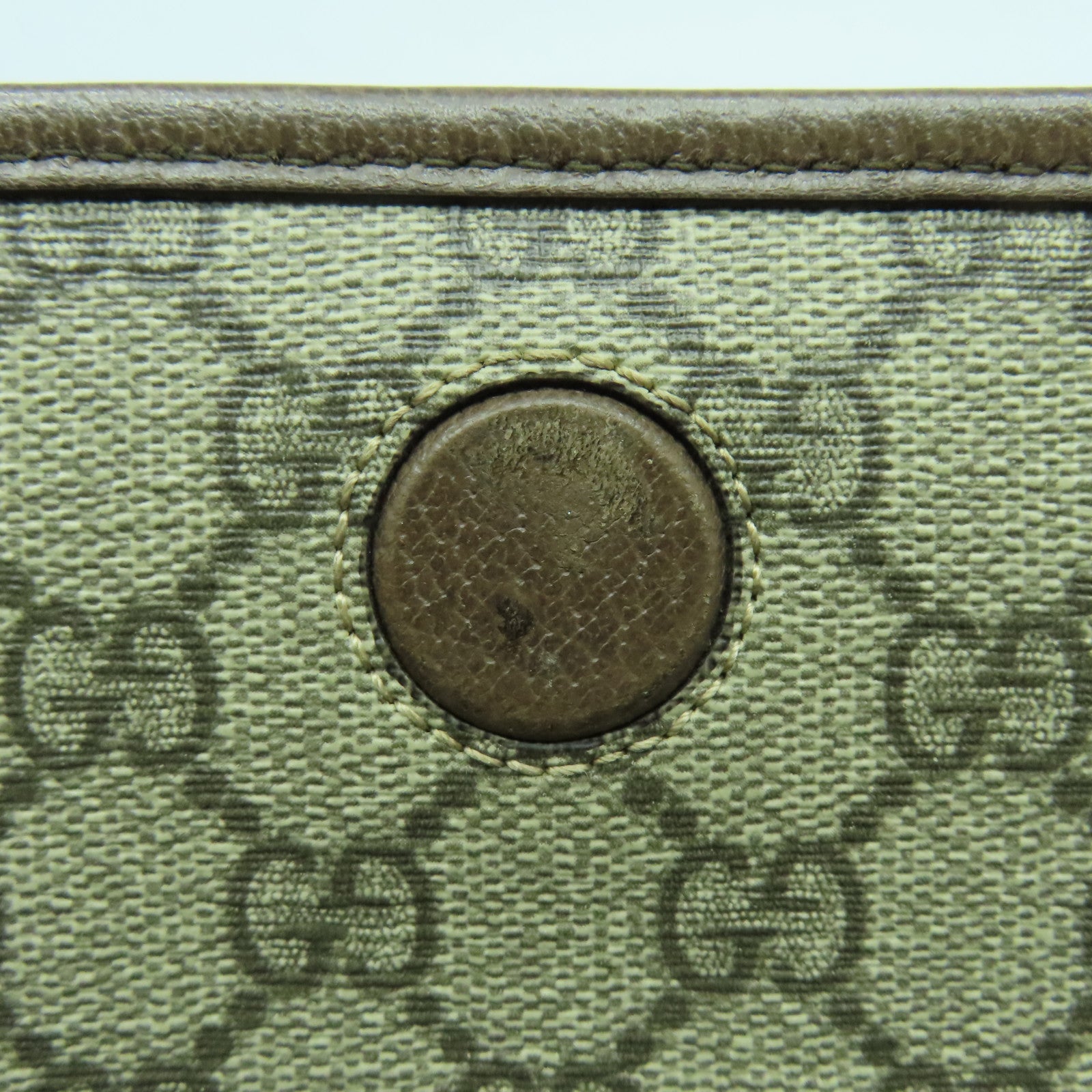 GUCCI 塗層帆布Neo Vintage GG Supreme金扣腰包啡色