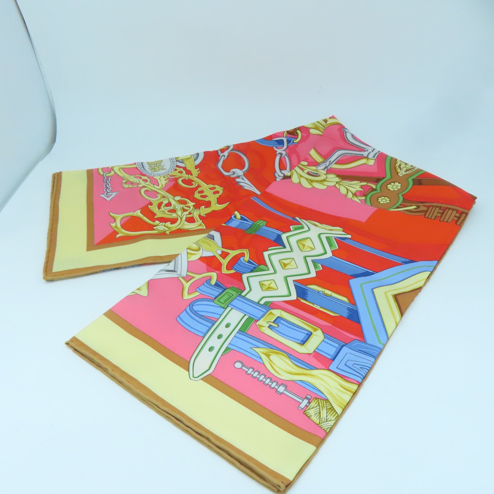 HERMES Silk Scarf Scarf Color
