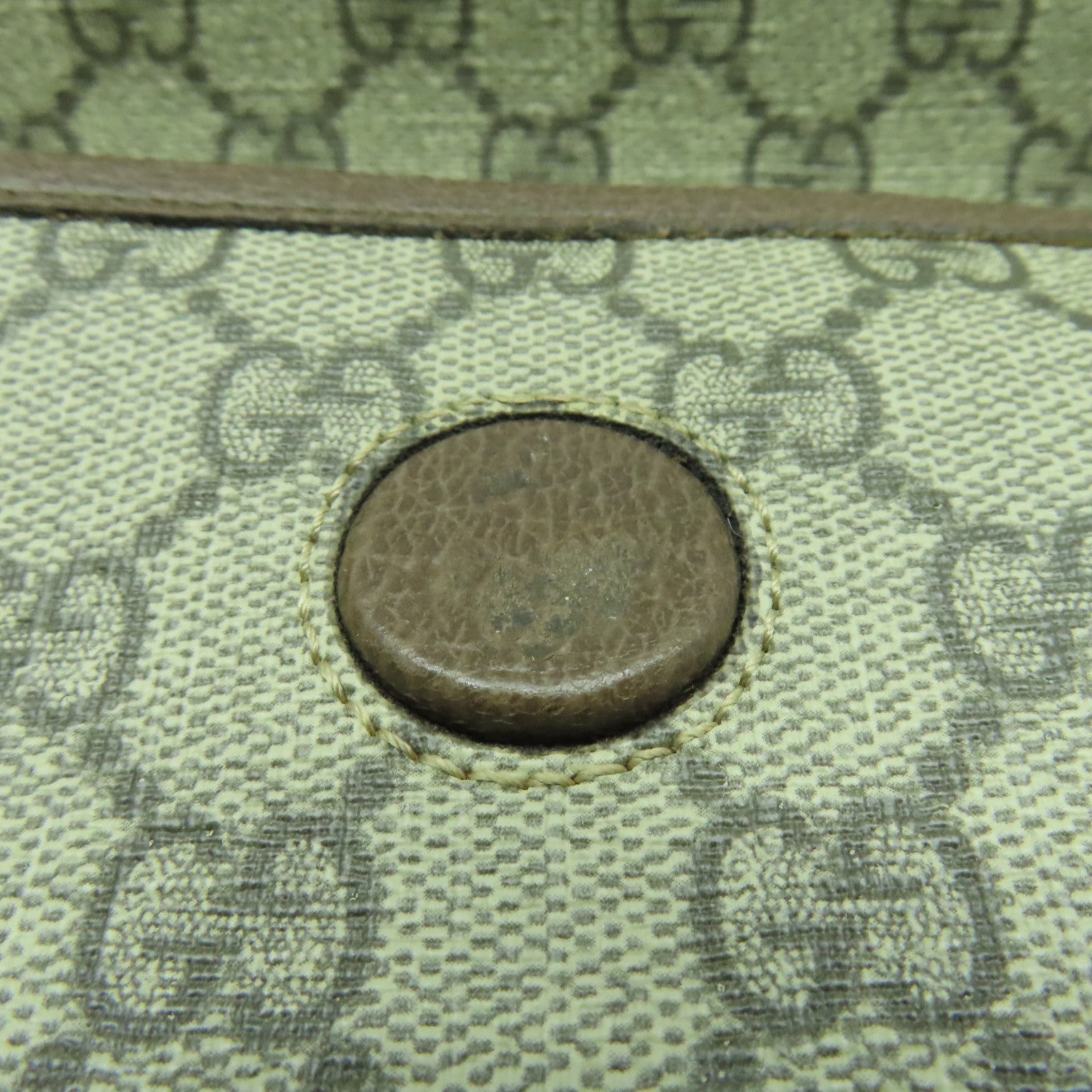 GUCCI 塗層帆布Neo Vintage GG Supreme金扣腰包啡色