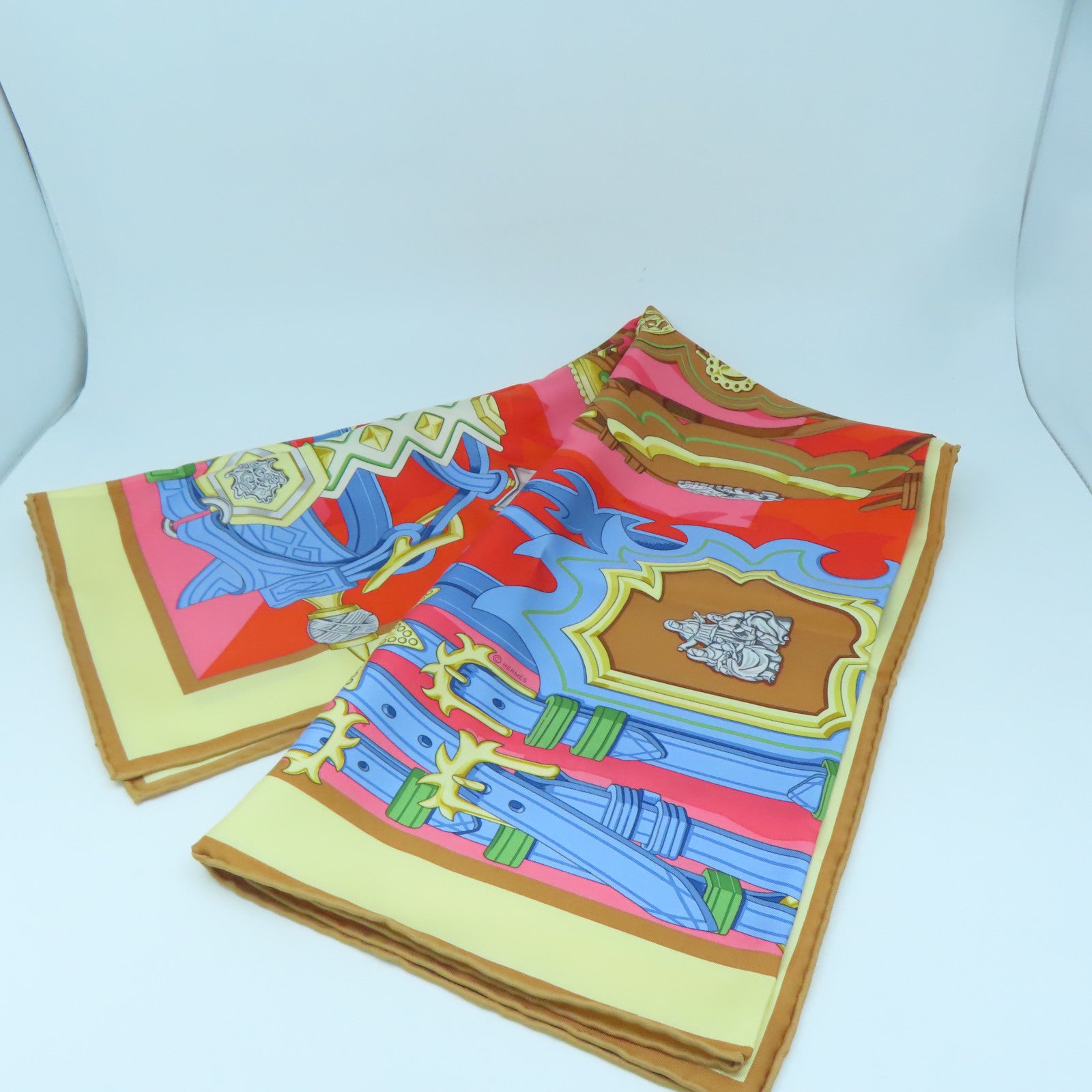 HERMES Silk Scarf Scarf Color