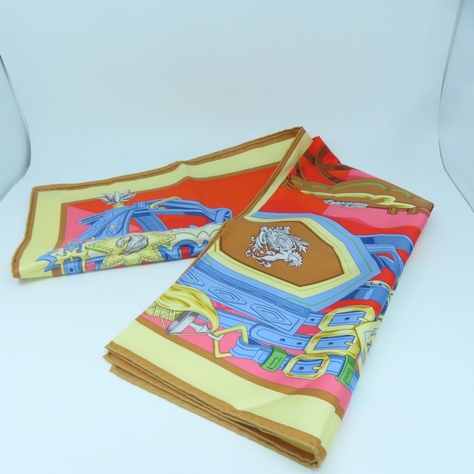 HERMES Silk Scarf Scarf Color