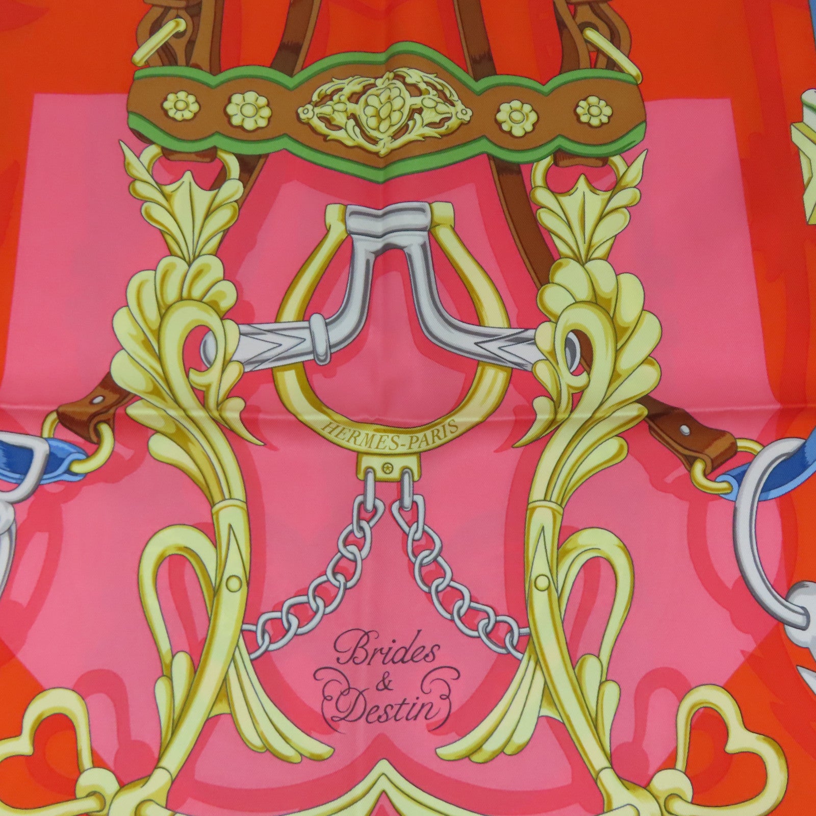 HERMES Silk Scarf Scarf Color