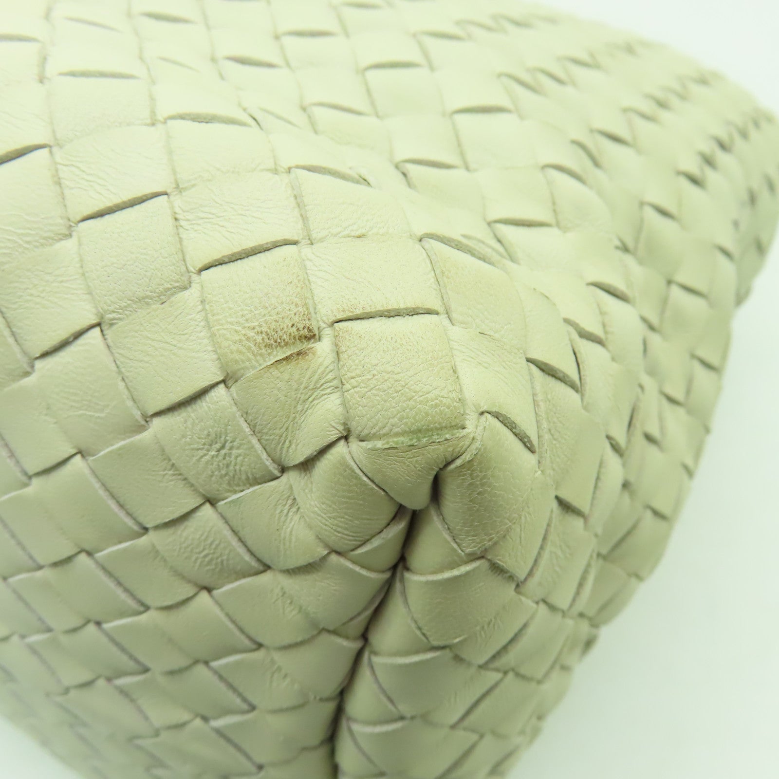 BOTTEGA VENETA 羊皮皮革Shoulder Bag肩背袋米色