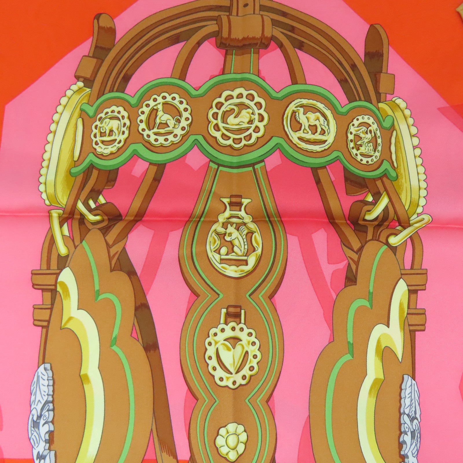 HERMES Silk Scarf Scarf Color