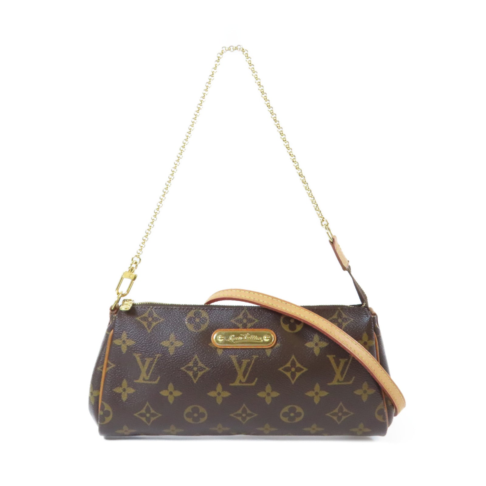 LOUIS VUITTON Monogram Eva金扣手挽肩背兩用袋啡色