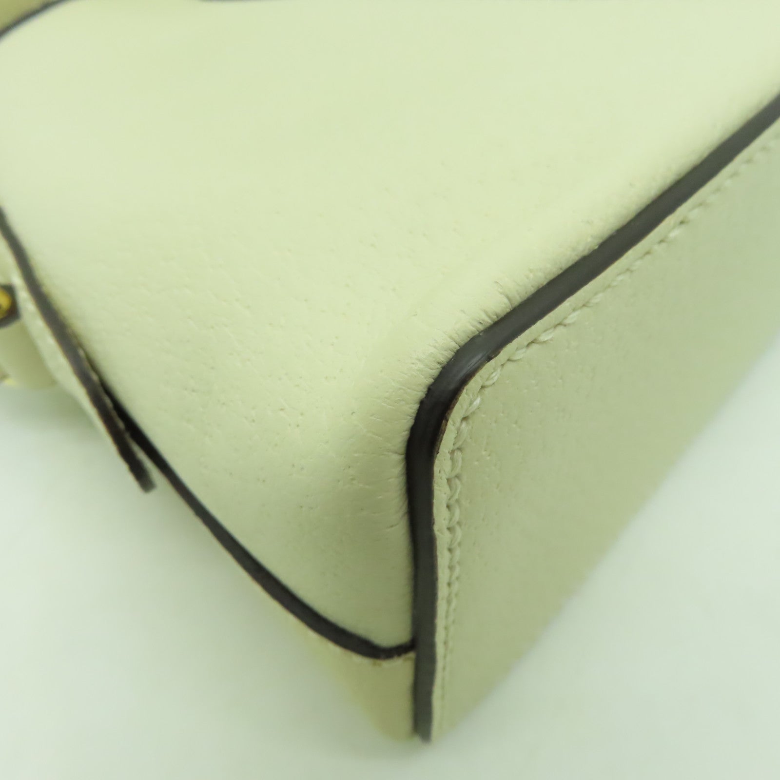 GUCCI 【激減優惠】牛皮皮革Ophidia GG金扣肩背袋白色