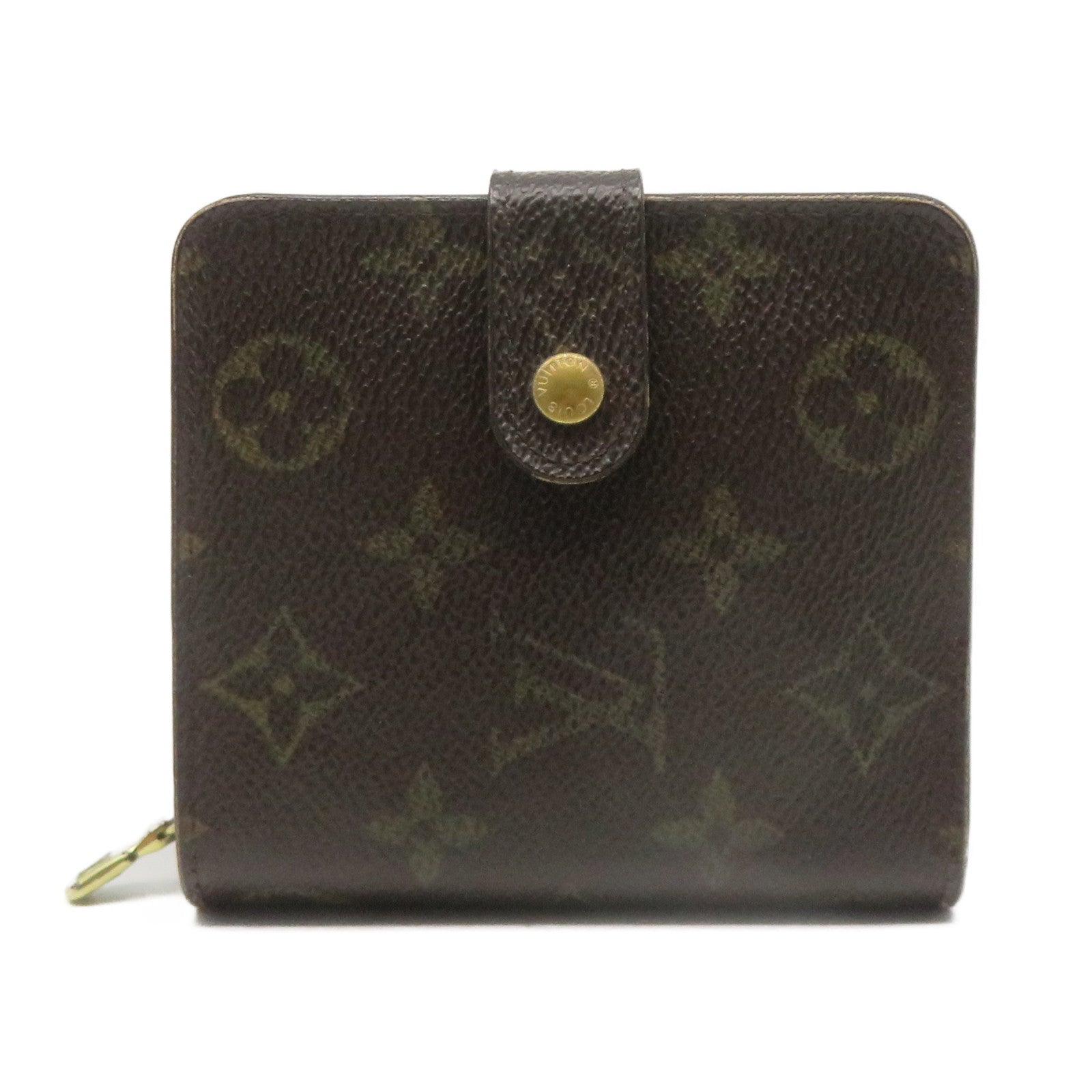 LOUIS VUITTON Monogram Wallet金扣錢包棕色