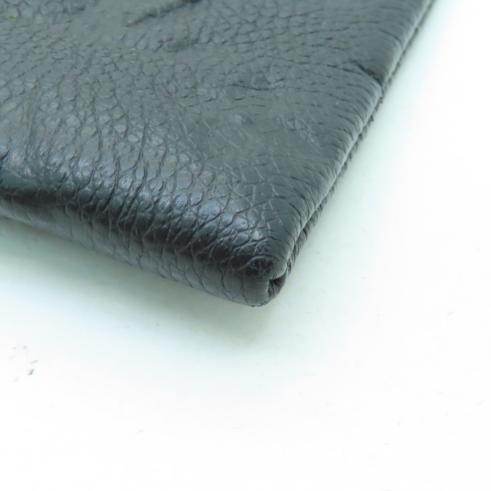 LOUIS VUITTON Monogram Empreinte Daily Pouch金扣手拿包黒色