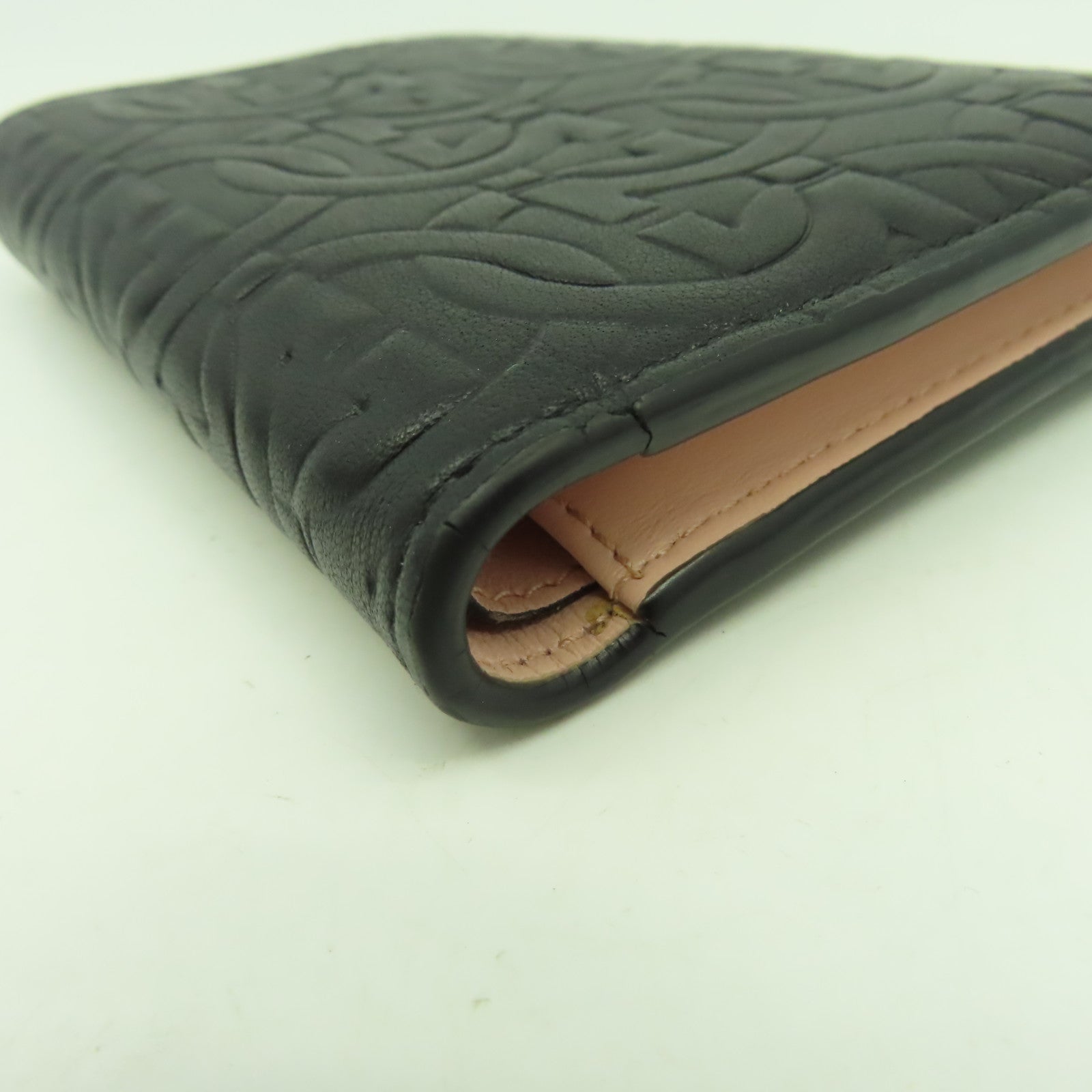 Salvatore Ferragamo 牛皮皮革Wallet金扣錢包黑色