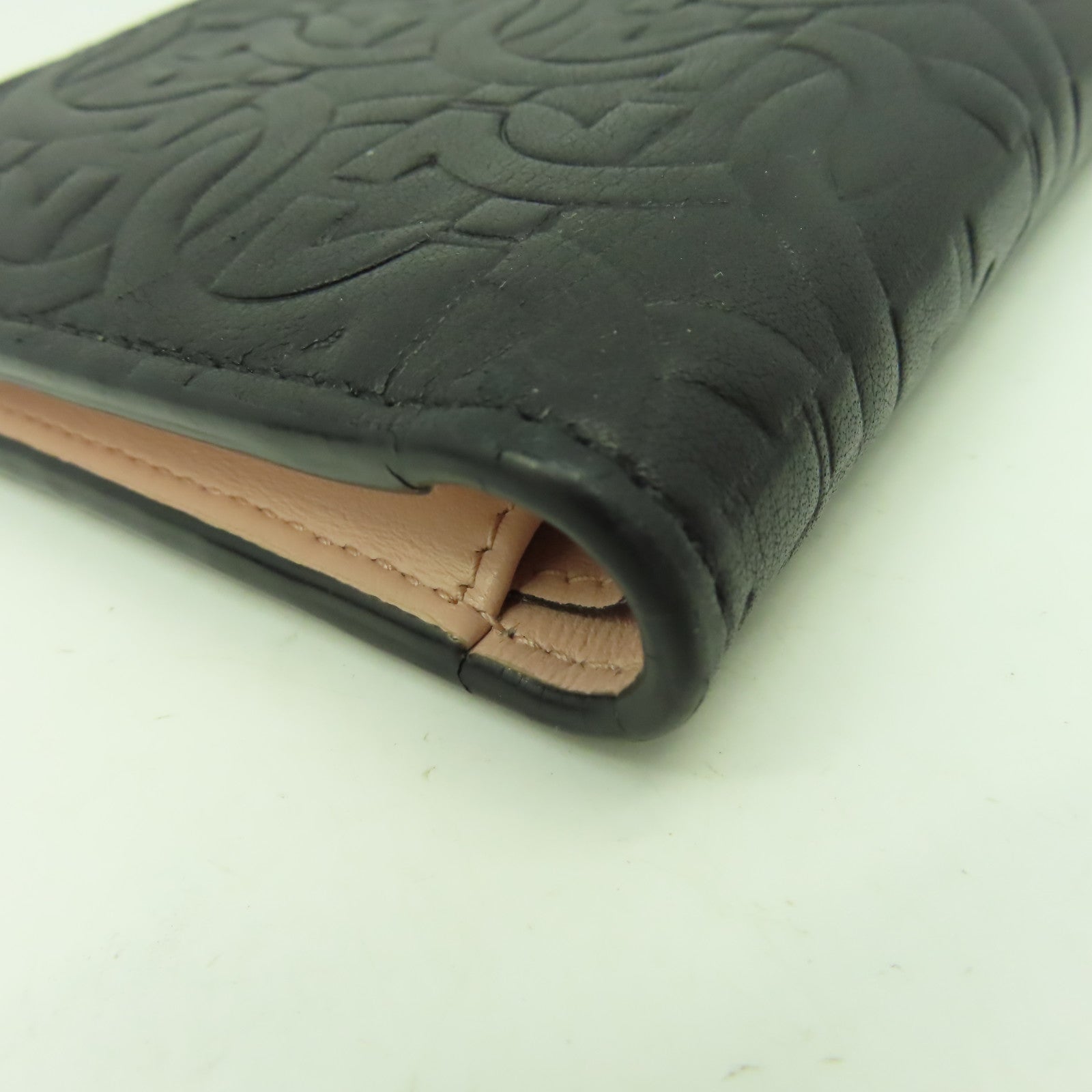 Salvatore Ferragamo 牛皮皮革Wallet金扣錢包黑色