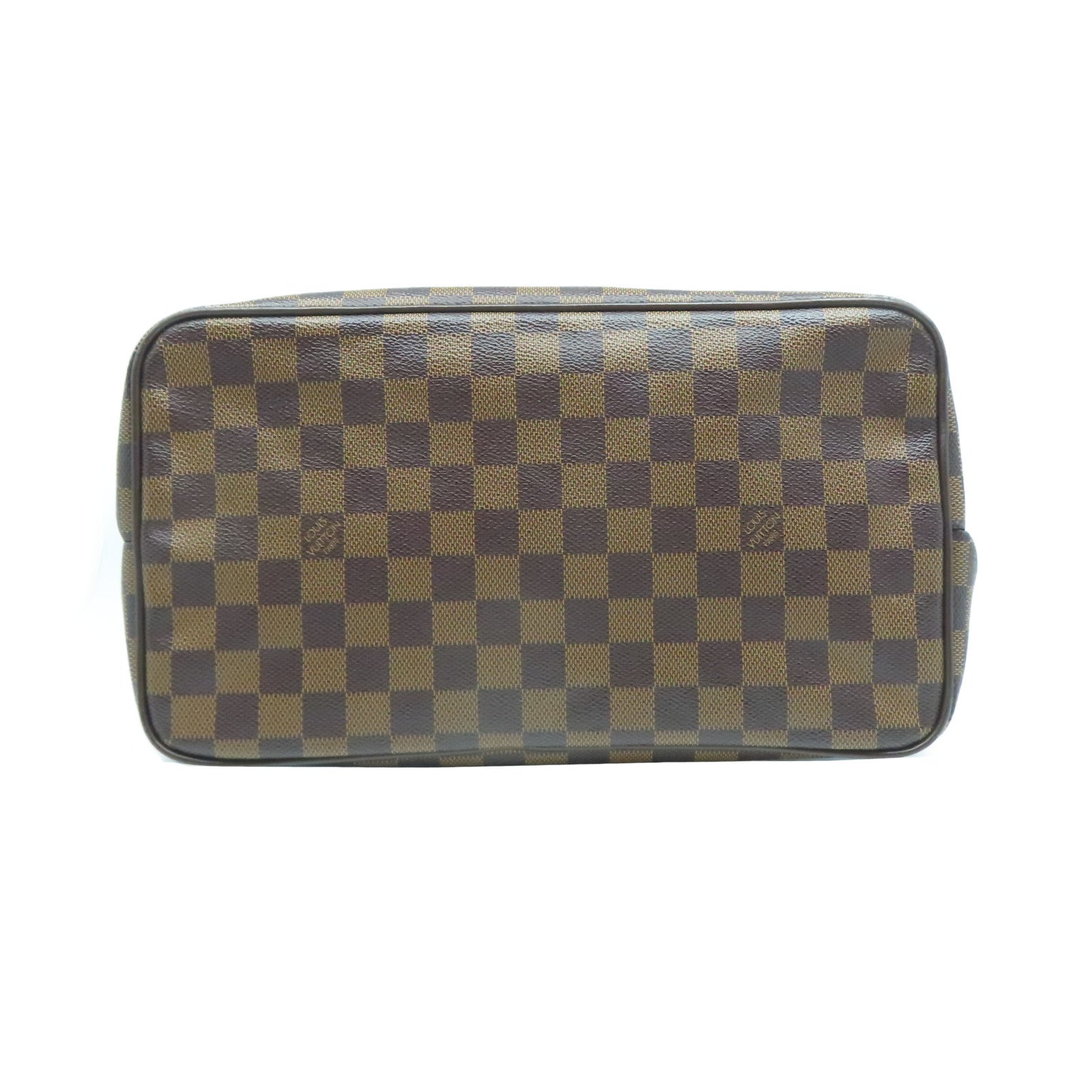 LOUIS VUITTON Damier Weekender GM金扣手挽袋啡色