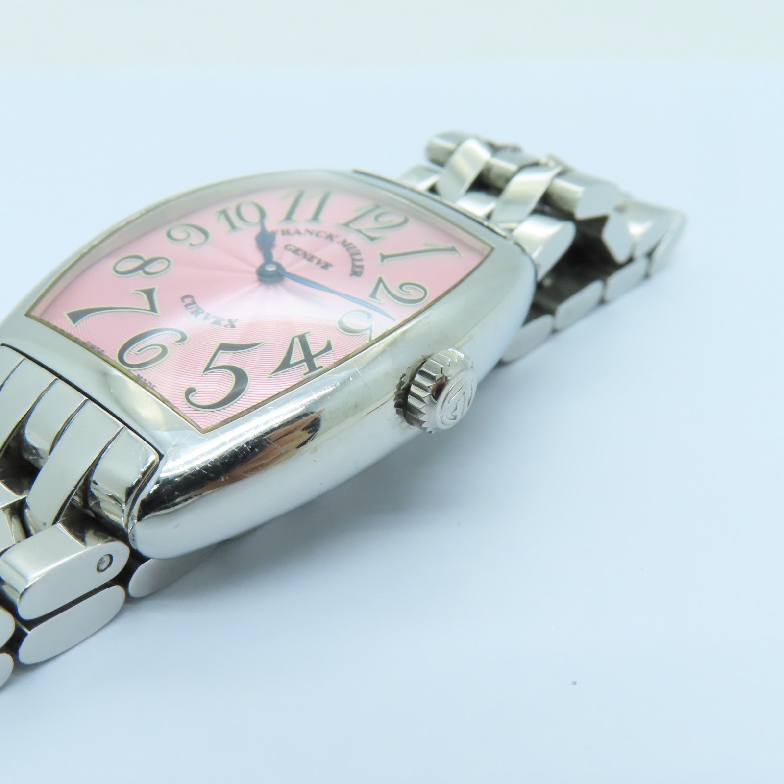 FRANCK MULLER Cintree Curvex 29mm不鏽鋼手錶石英機芯粉紅色