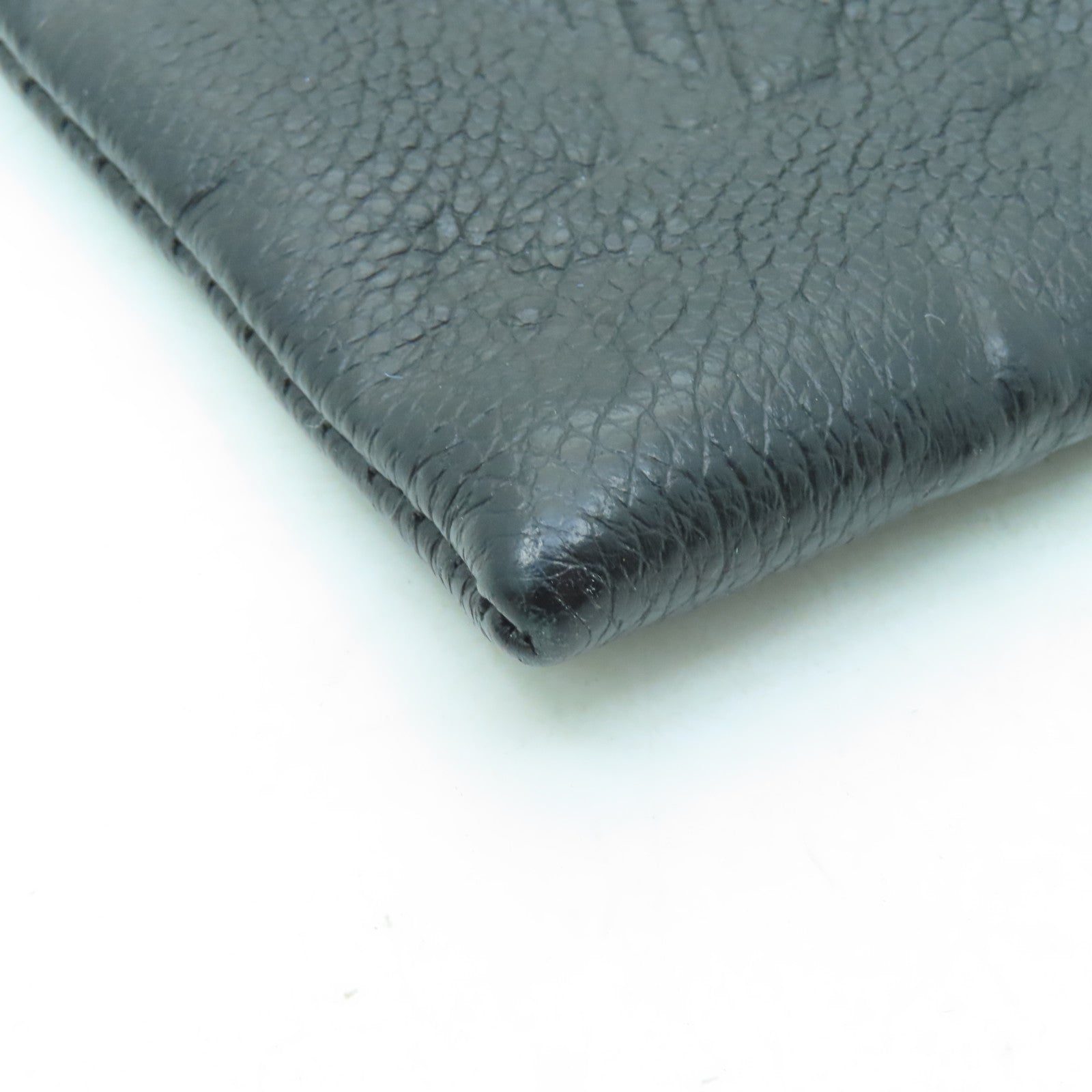 LOUIS VUITTON Monogram Empreinte Daily Pouch金扣手拿包黒色