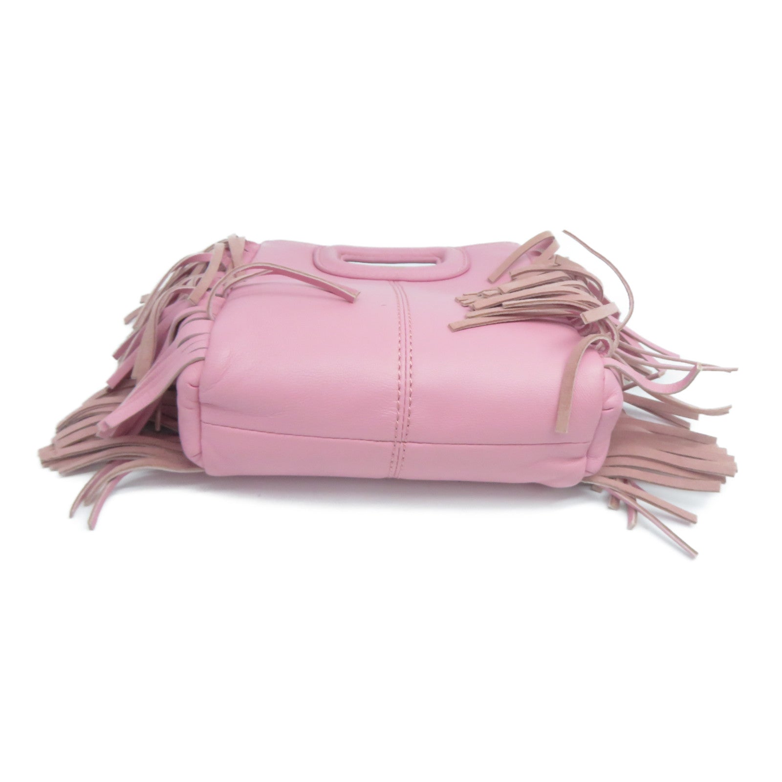 maje 【激減優惠】牛皮皮革Maje Hand Bag金扣鏈帶手挽肩背兩用袋粉紅色