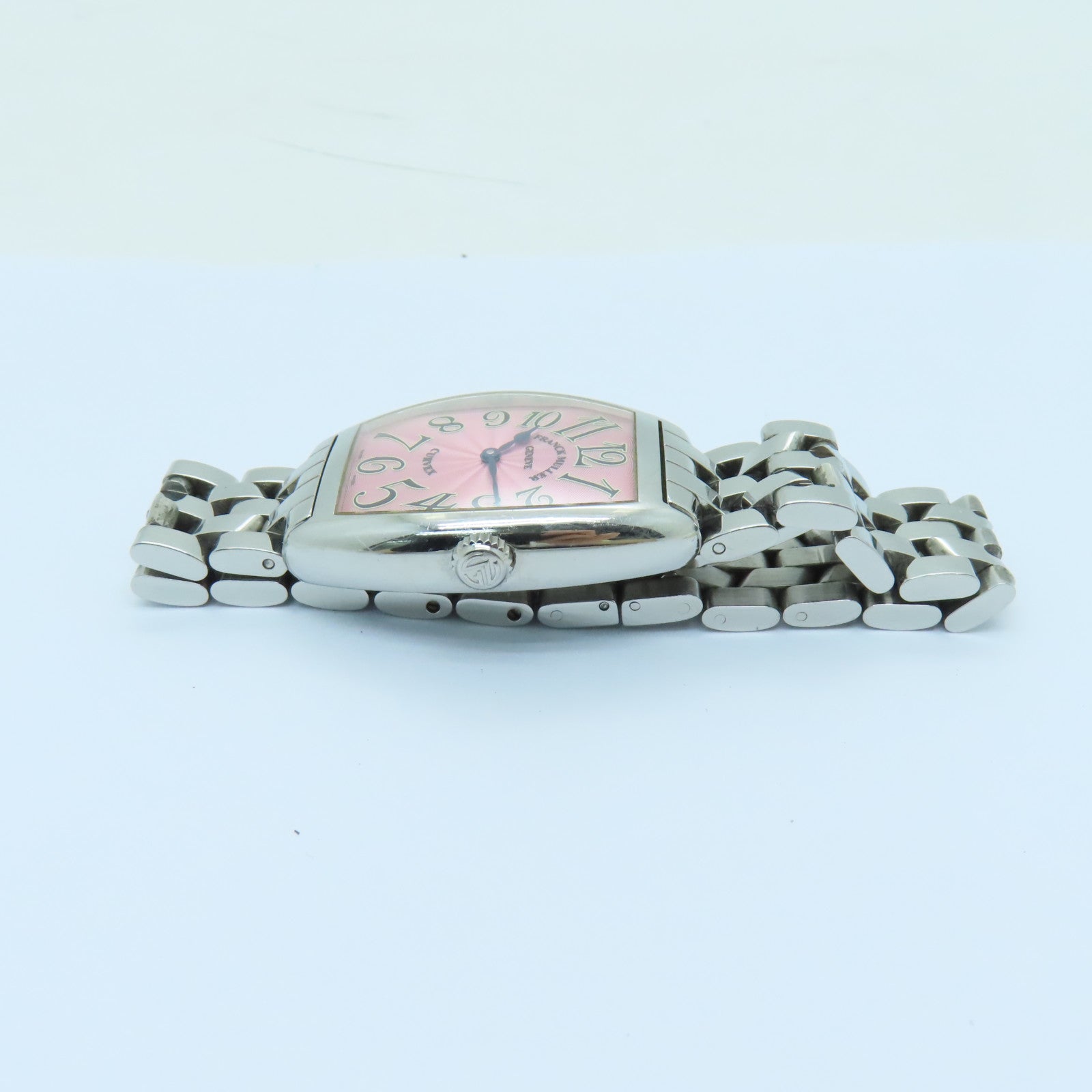 FRANCK MULLER Cintree Curvex 29mm不鏽鋼手錶石英機芯粉紅色