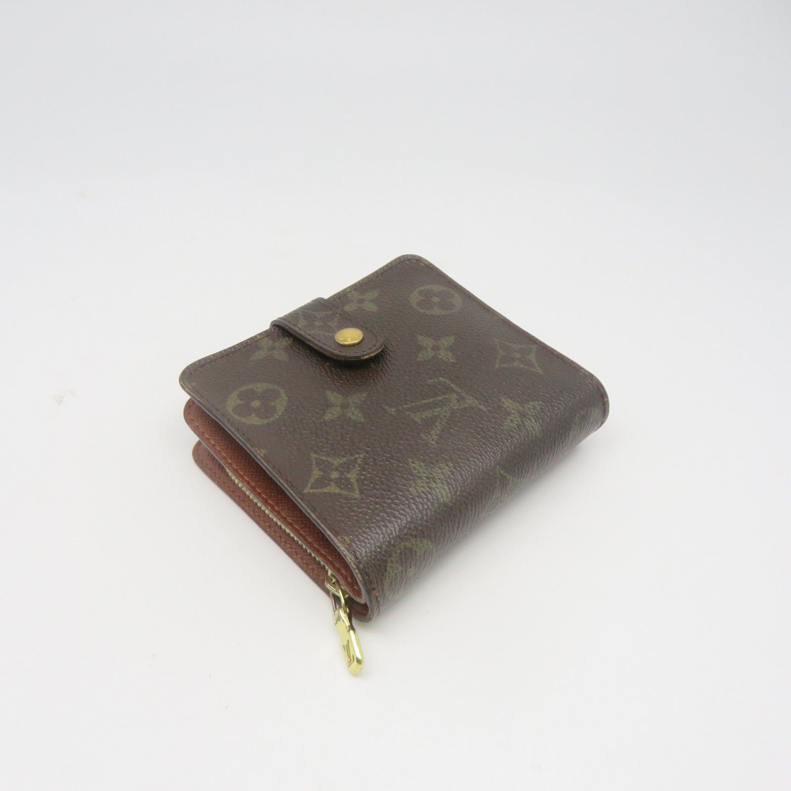 LOUIS VUITTON Monogram Wallet金扣錢包棕色