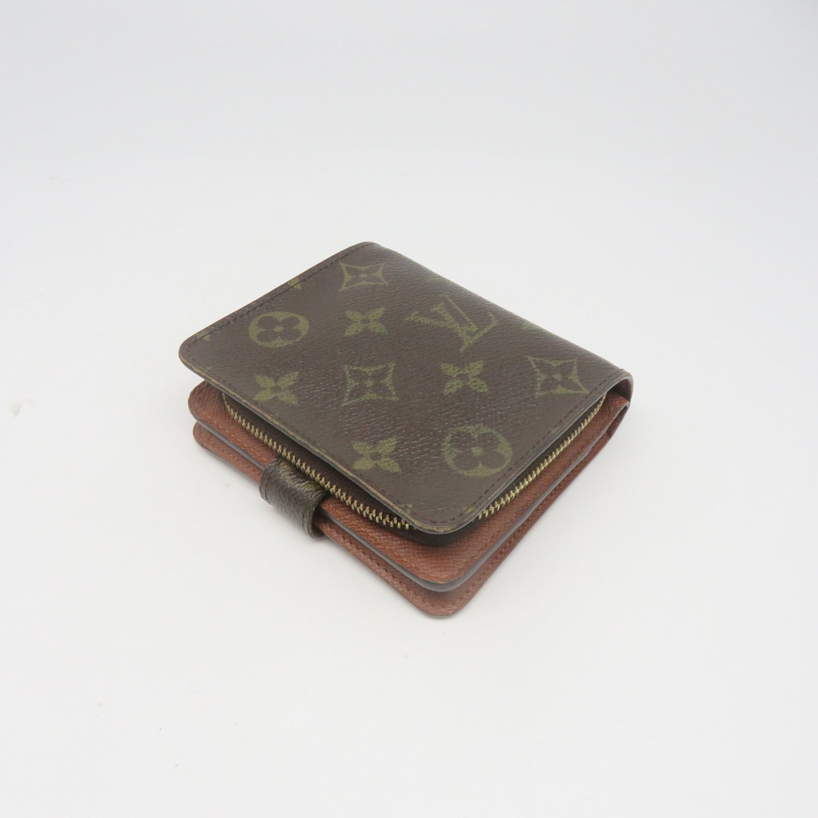 LOUIS VUITTON Monogram Wallet金扣錢包棕色