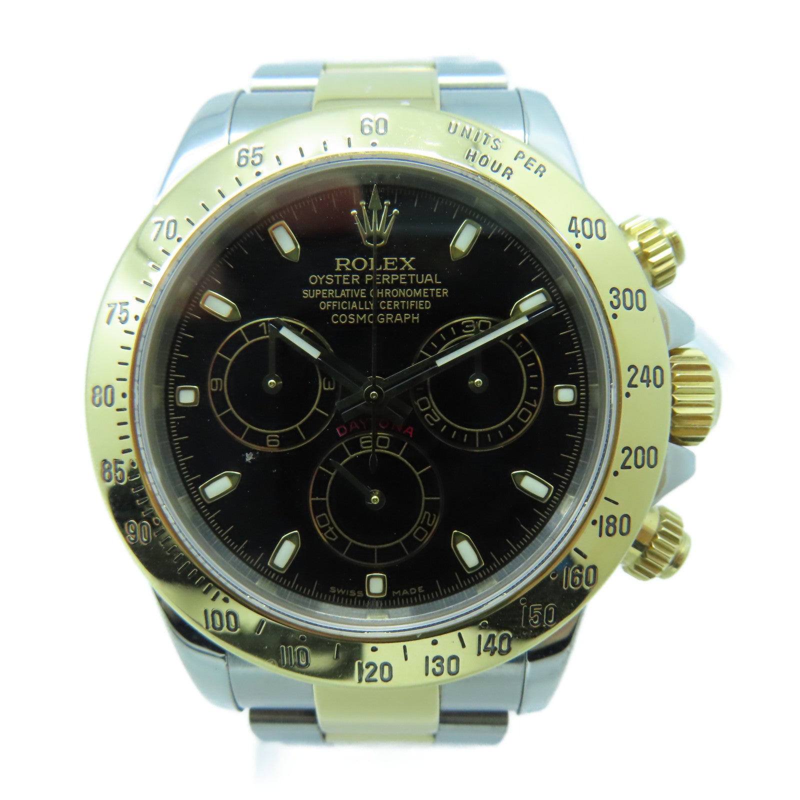 ROLEX Daytona 40mm Automatic Watch18K/不鏽鋼手錶自動機芯黑色