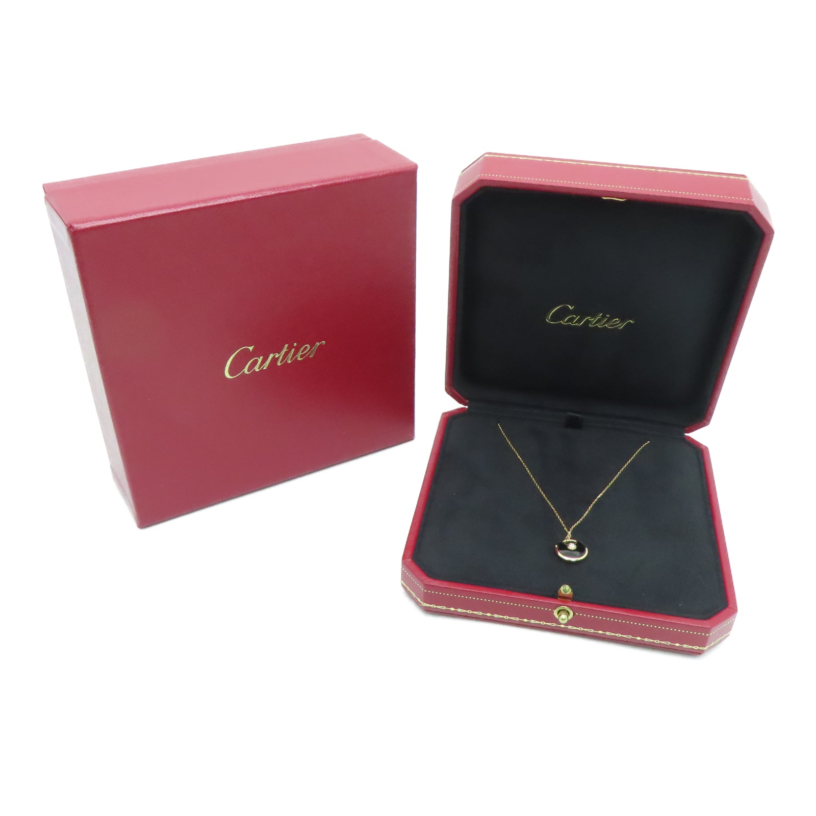 CARTIER 18K Rose Gold Amutte De Cartier Necklace