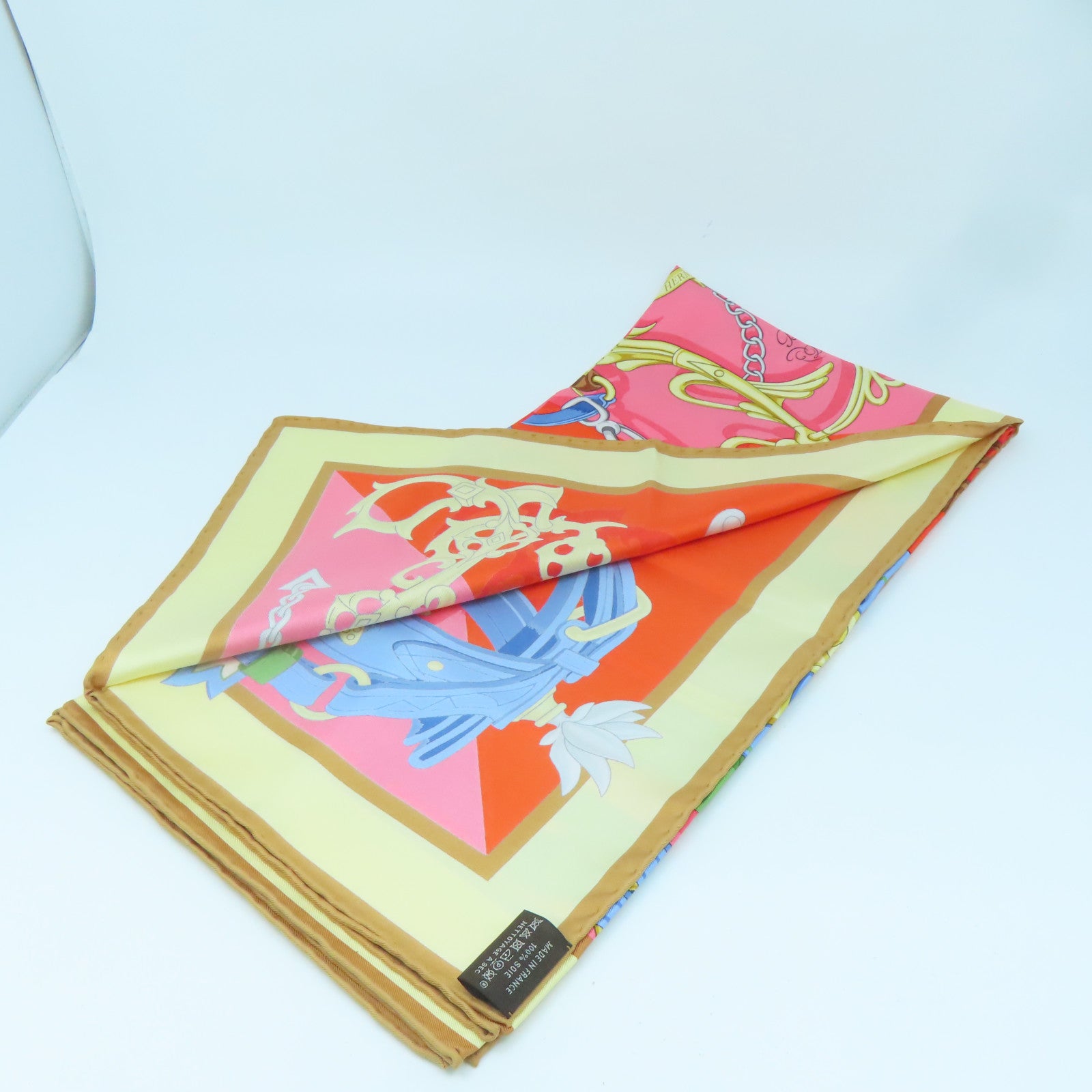 HERMES Silk Scarf Scarf Color