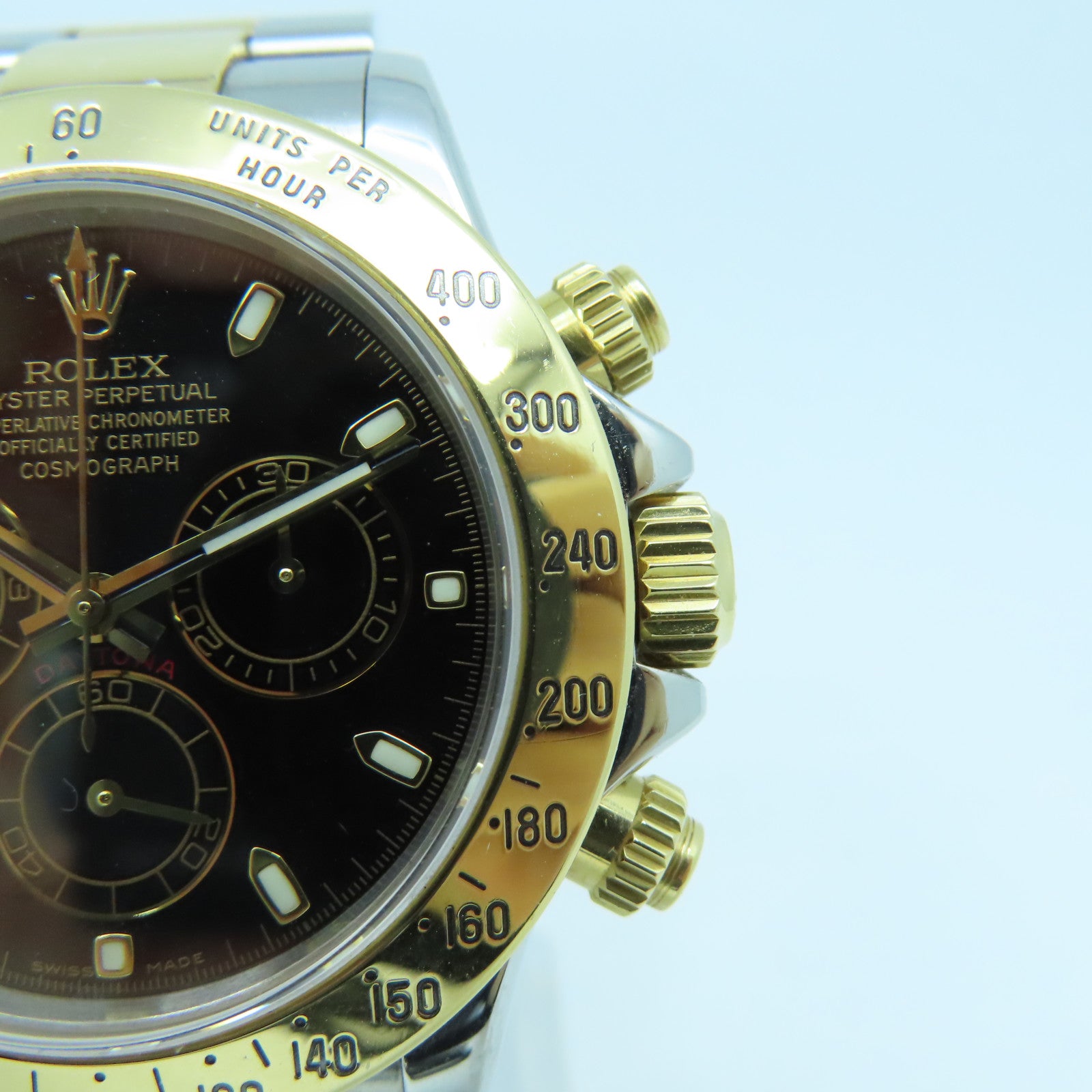 ROLEX Daytona 40mm Automatic Watch18K/不鏽鋼手錶自動機芯黑色