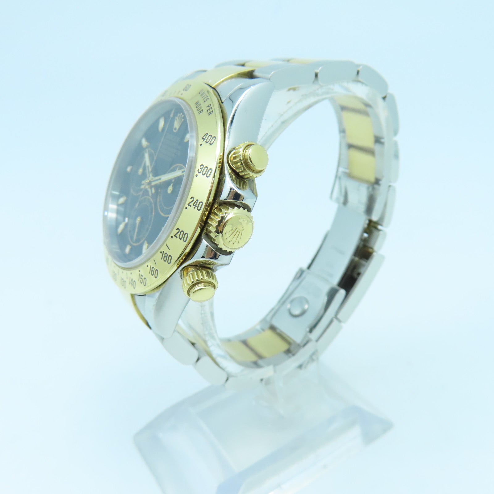 ROLEX Daytona 40mm Automatic Watch18K/不鏽鋼手錶自動機芯黑色