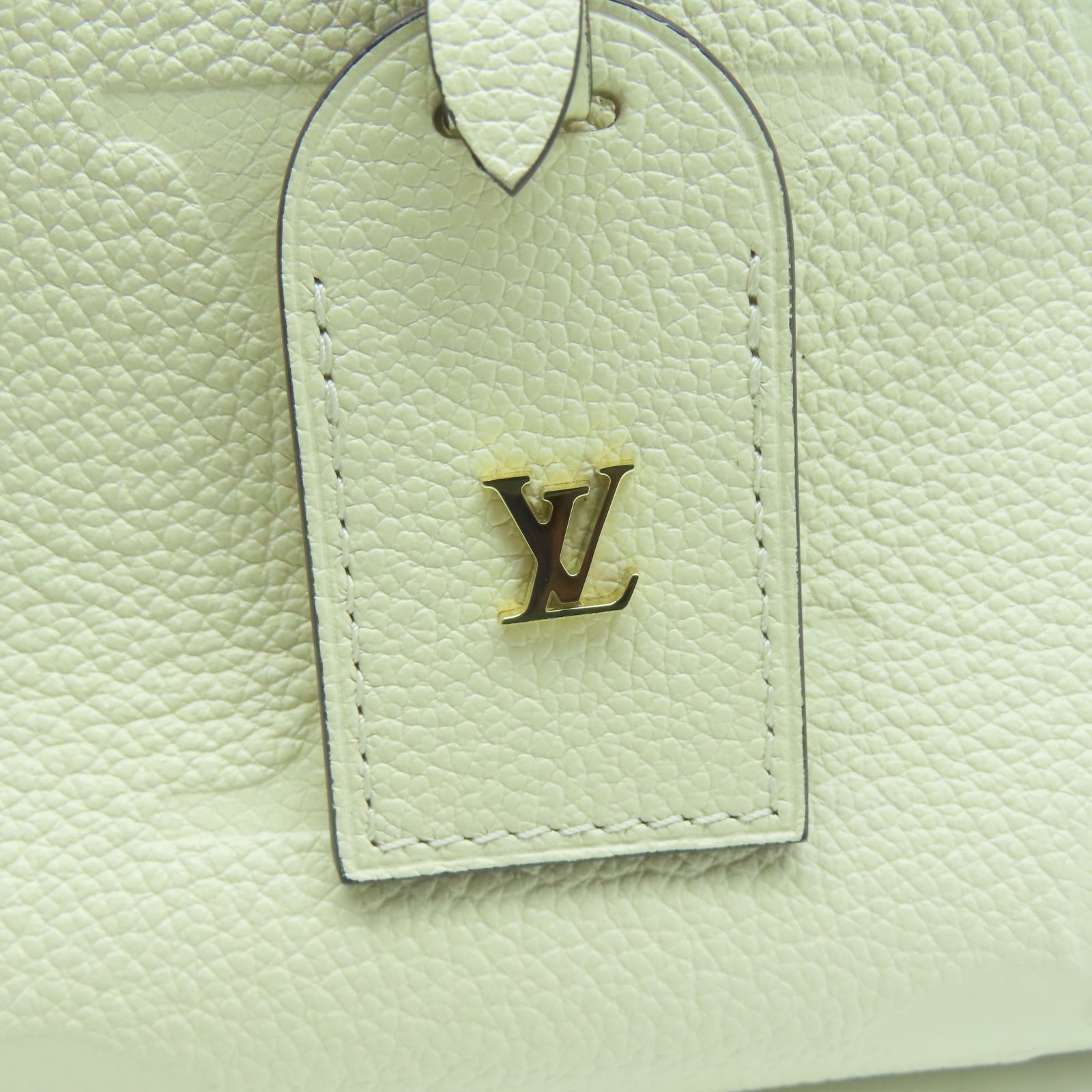 LOUIS VUITTON 【激減優惠】牛皮皮革Trianon PM金扣手挽肩背兩用袋米色