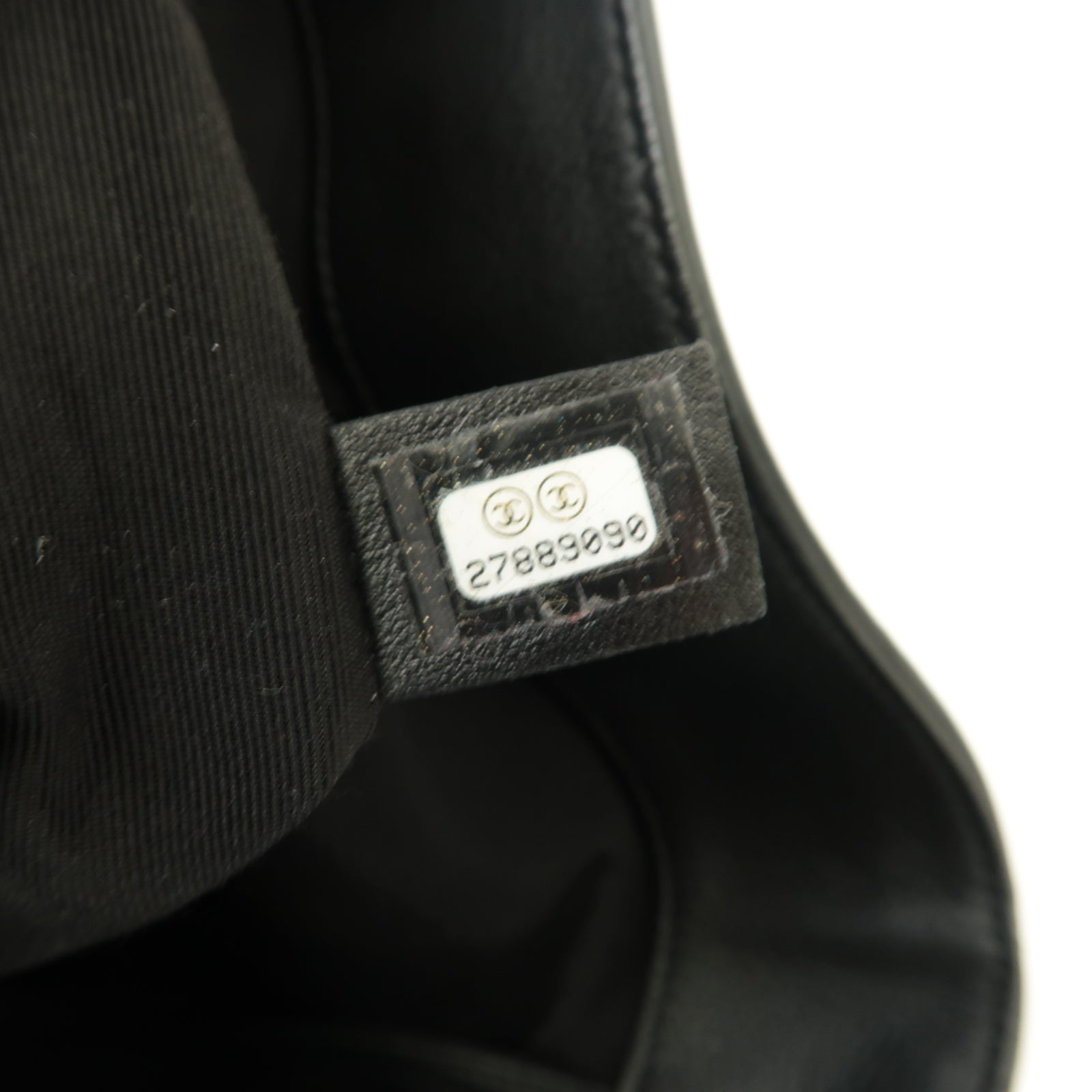 CHANEL 菱格牛皮皮革2way Shoulder Bag金扣手挽肩背兩用袋黒色