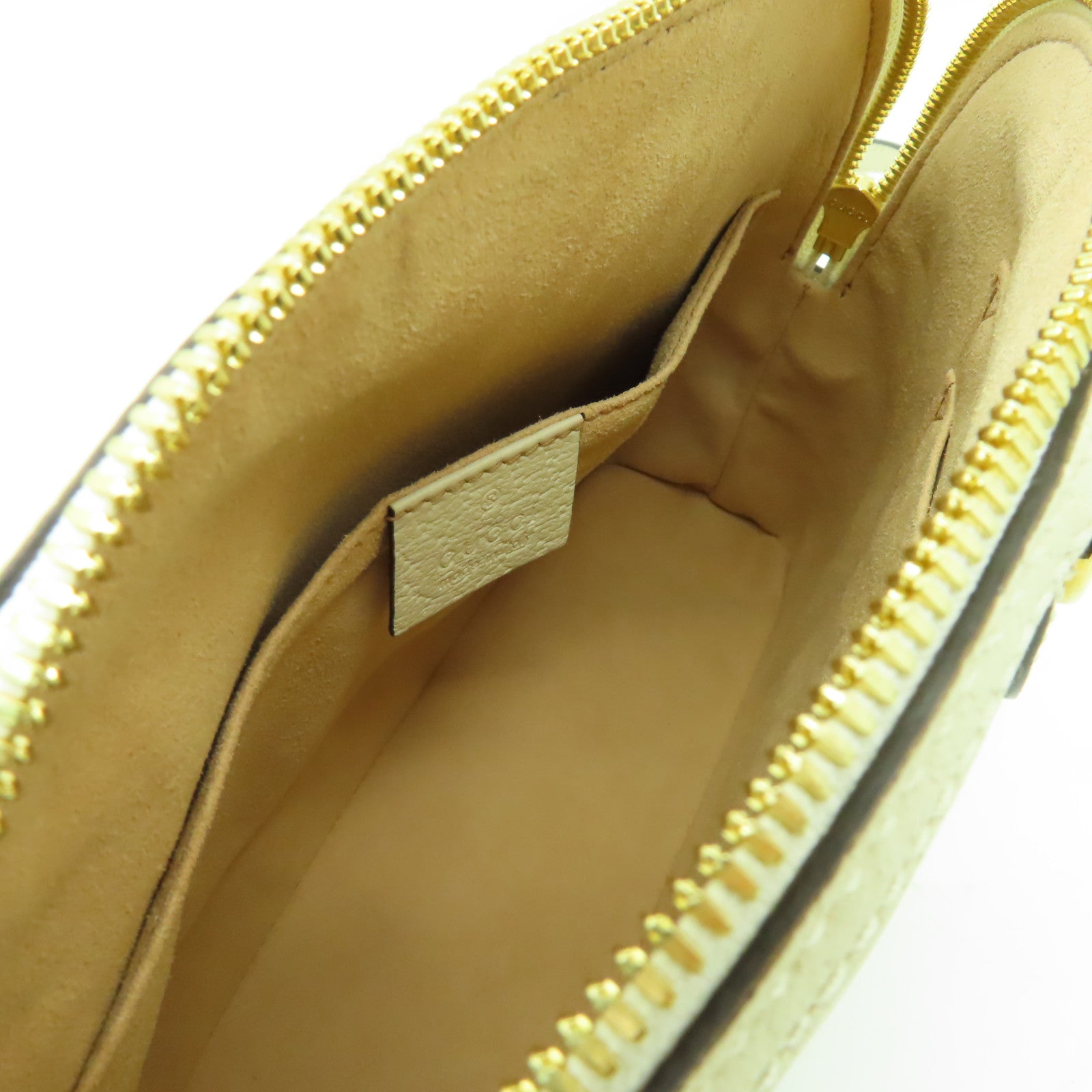GUCCI 【激減優惠】牛皮皮革Ophidia GG金扣肩背袋白色